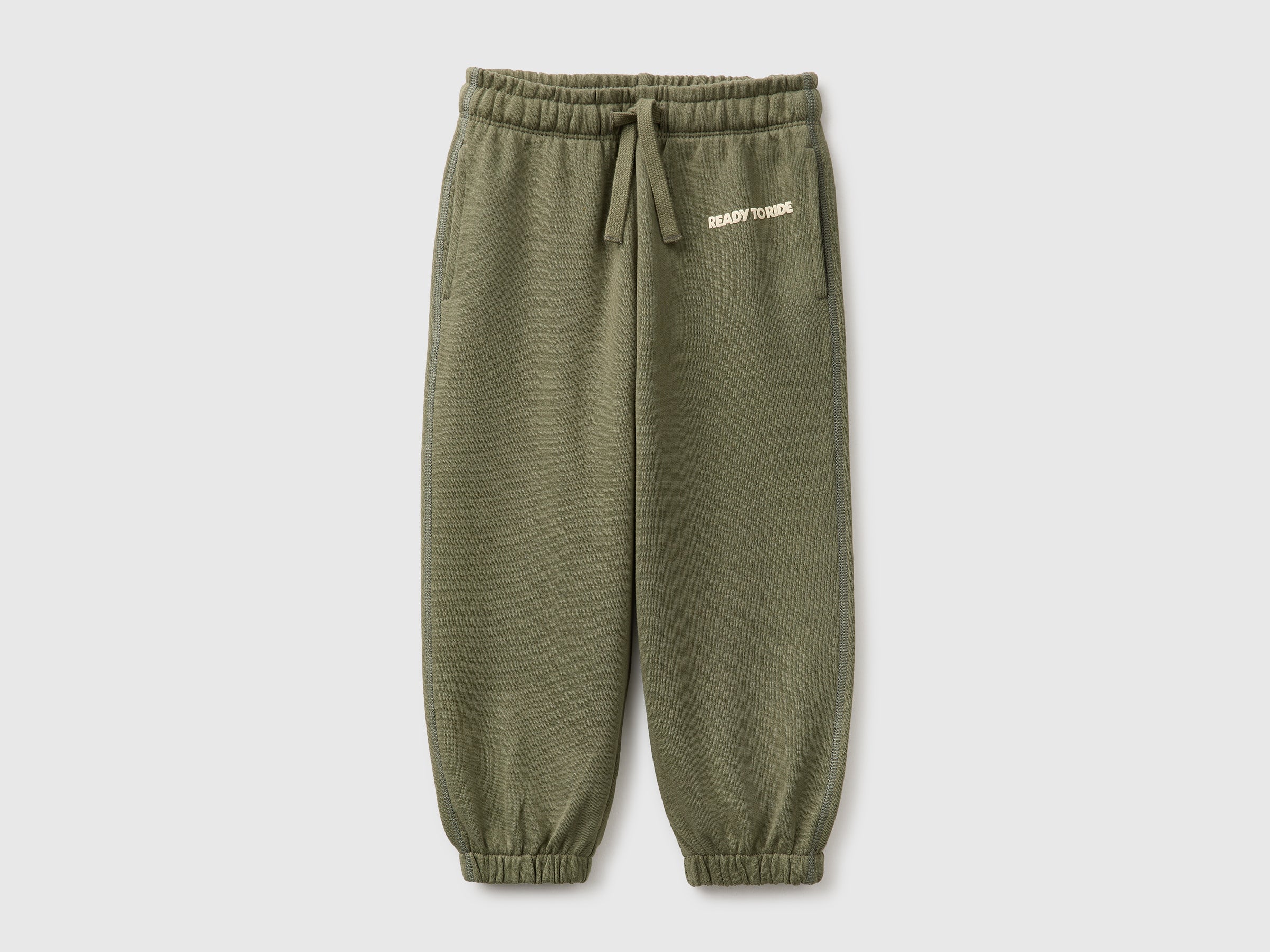 United Colors of Benetton Pantaloni Tuta Bimbo Cotone Bio Stampa