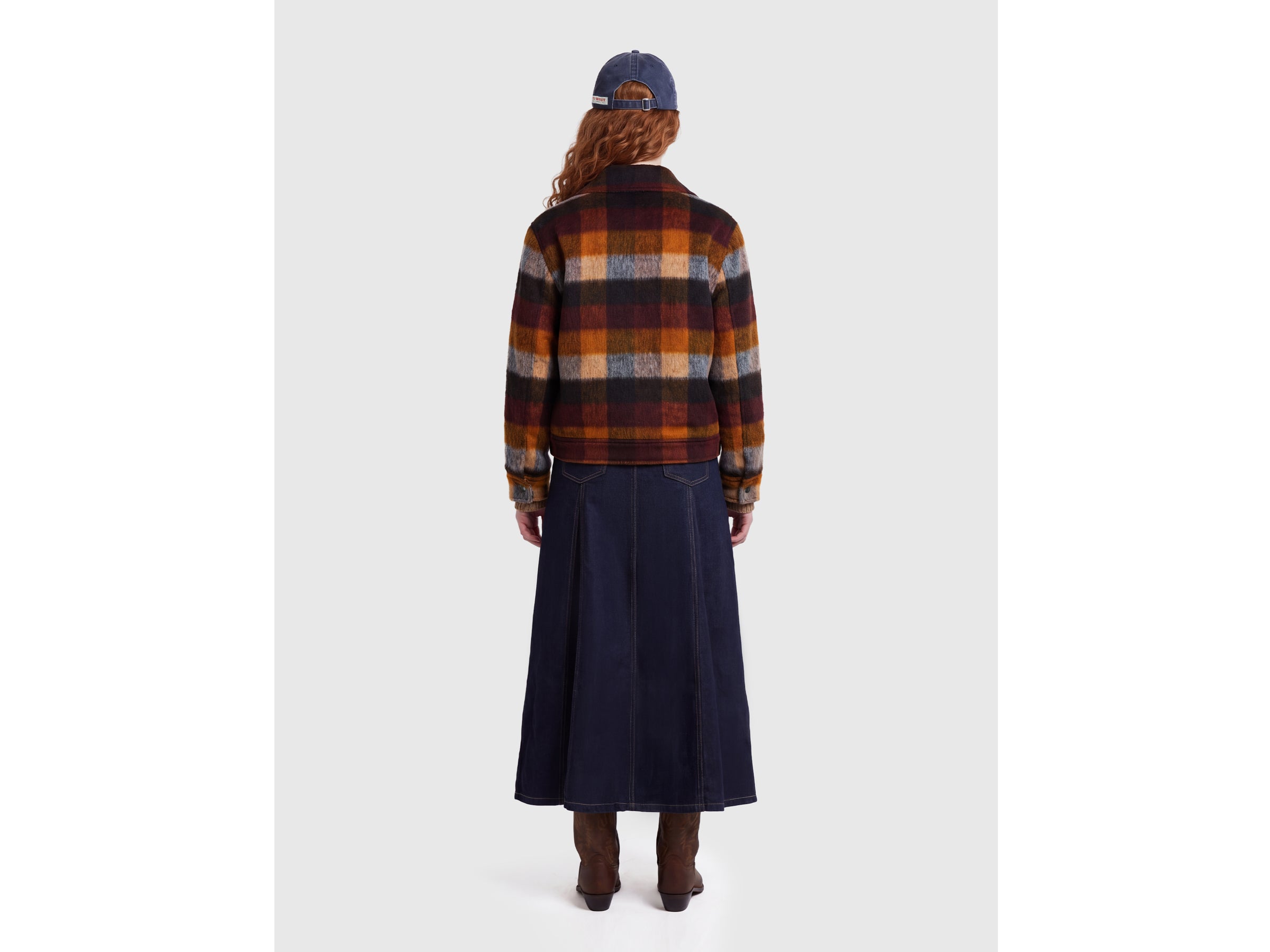 United Colors of Benetton Checked rider jacket giacca M quadri lana