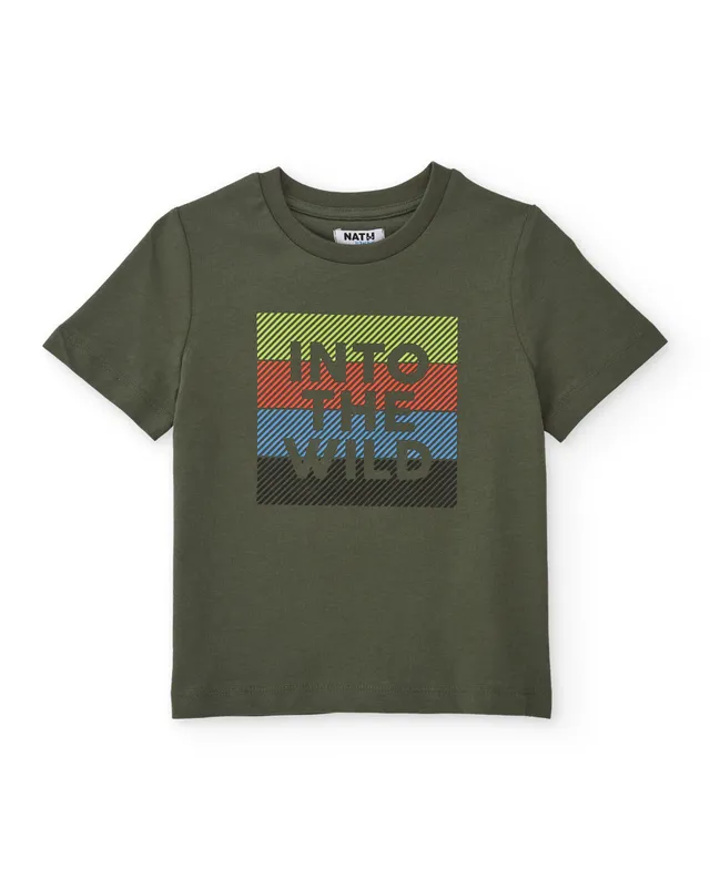TucTuc Magliette t-shirt bambino verde Into the Wild