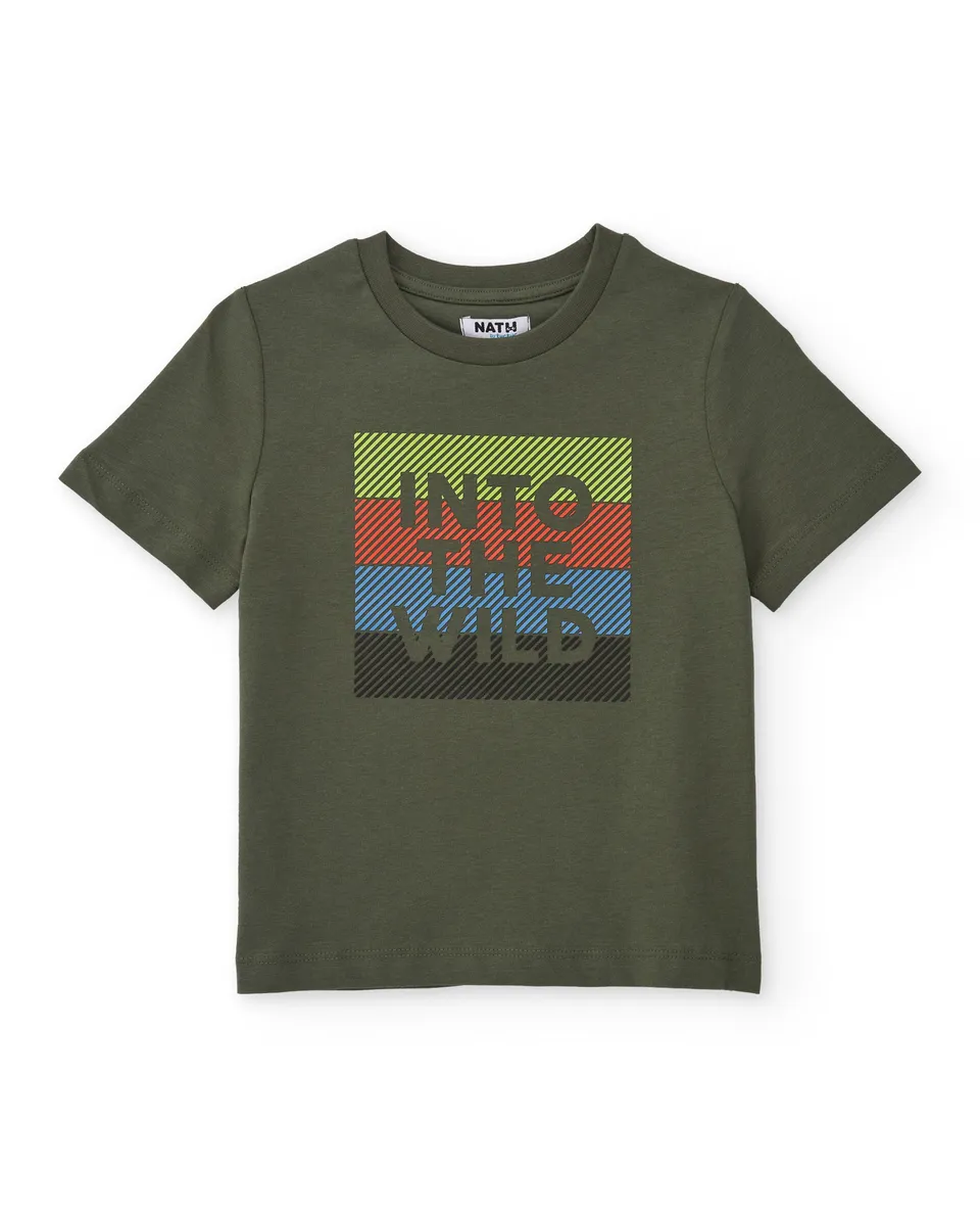 TucTuc Magliette t-shirt bambino verde Into the Wild