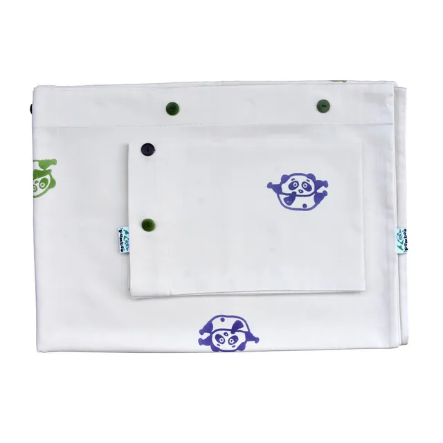 Pamboo Bedlinen copripiumino bambini cotone bio orsi 100x135