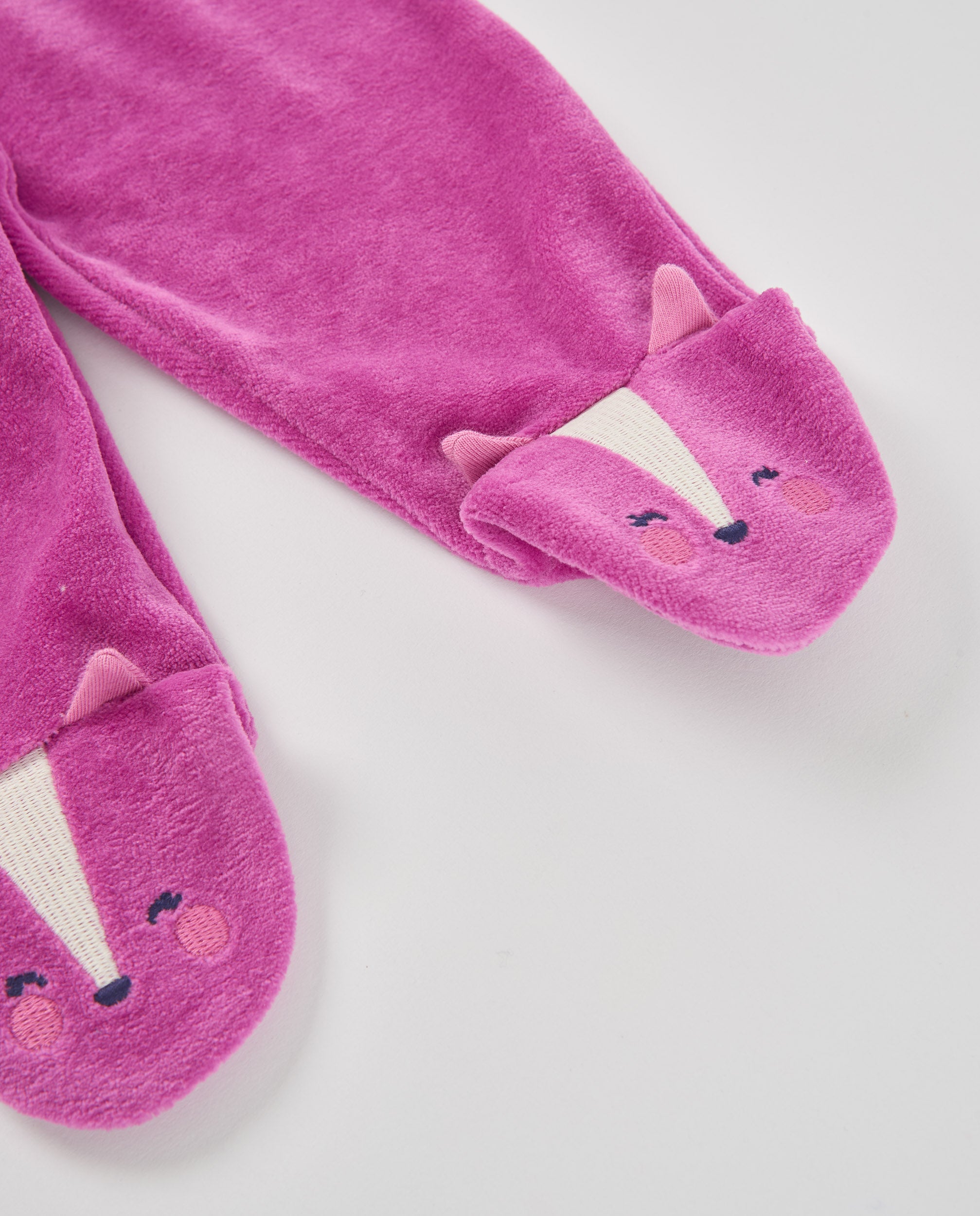 TucTuc Completi completo neonato rosa felpato 2 pezzi
