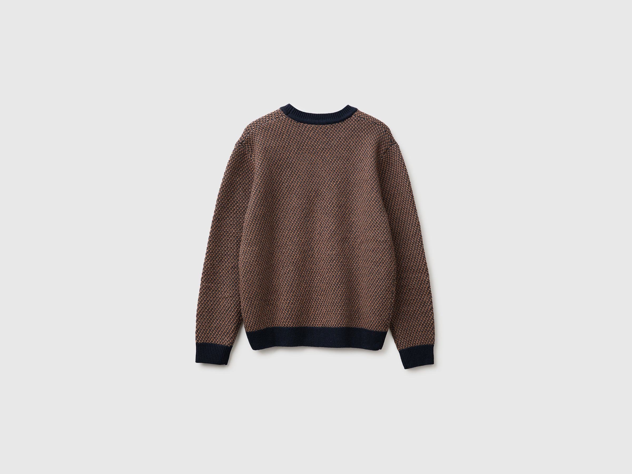 United Colors of Benetton Maglione Jacquard Lana Cotone