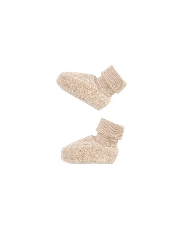 Woolly Organic Booties scarpine neonato cotone organico spugna quotidiane