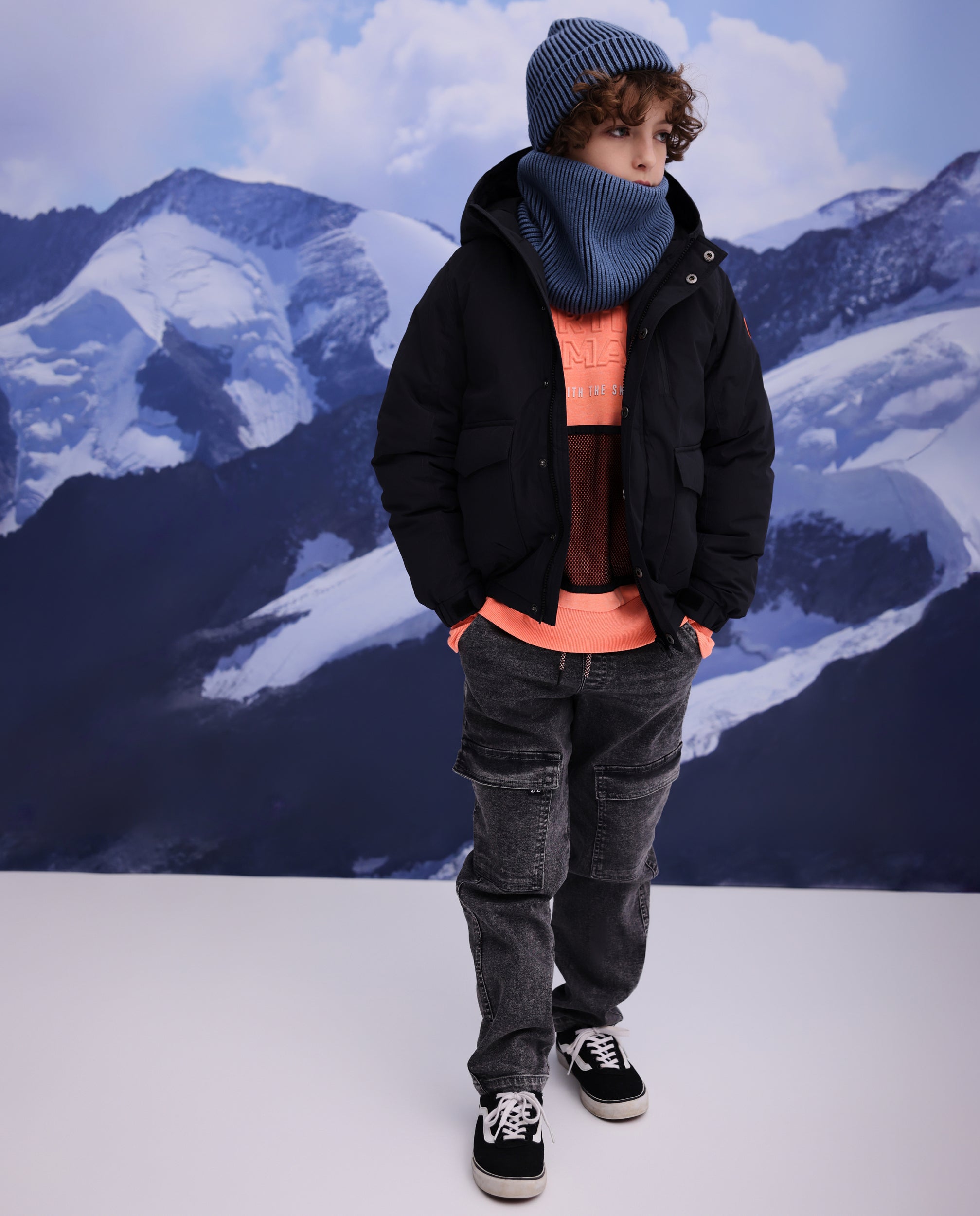 TucTuc Pantaloni cargo bambino denim grigio