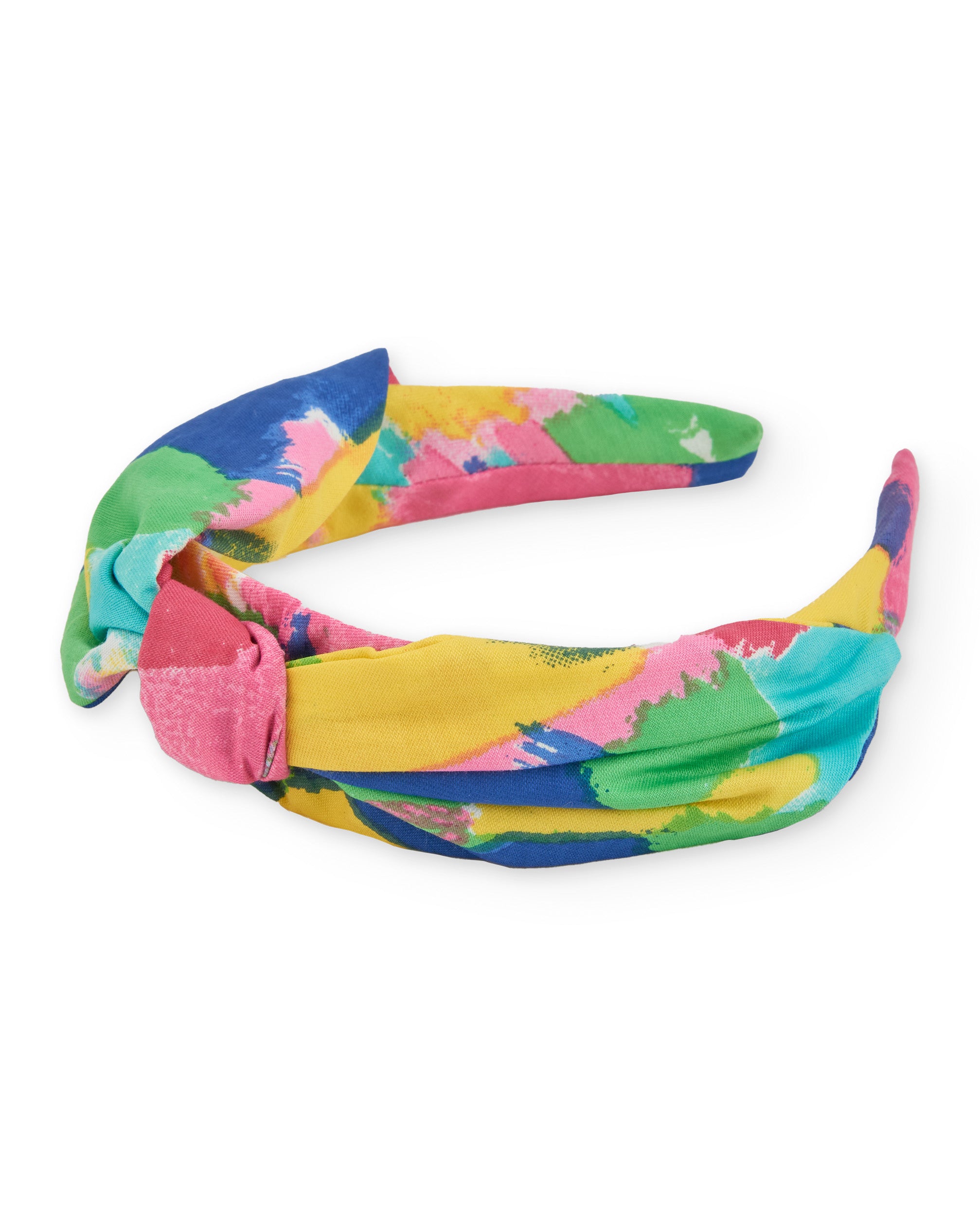 TucTuc Accessori Fascia bambina verde tessuto nodo