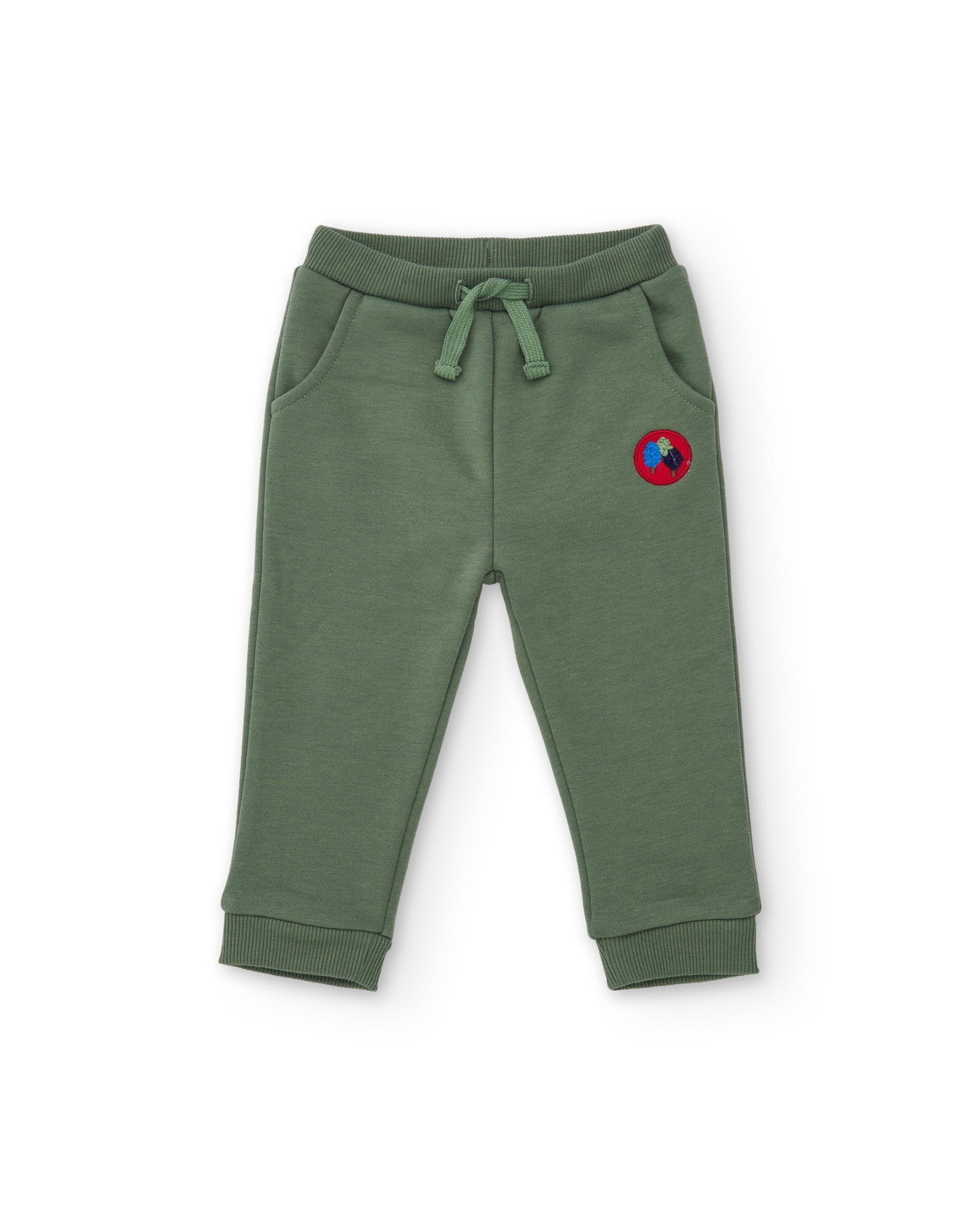 TucTuc Pantaloni Felpa Bambino Verde con Coulisse