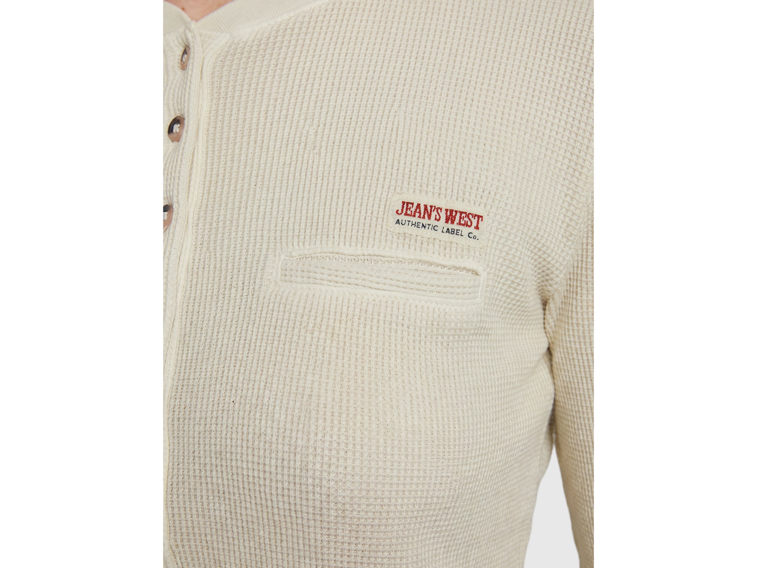Benetton Henley Vintage maglietta manica lunga cotone M