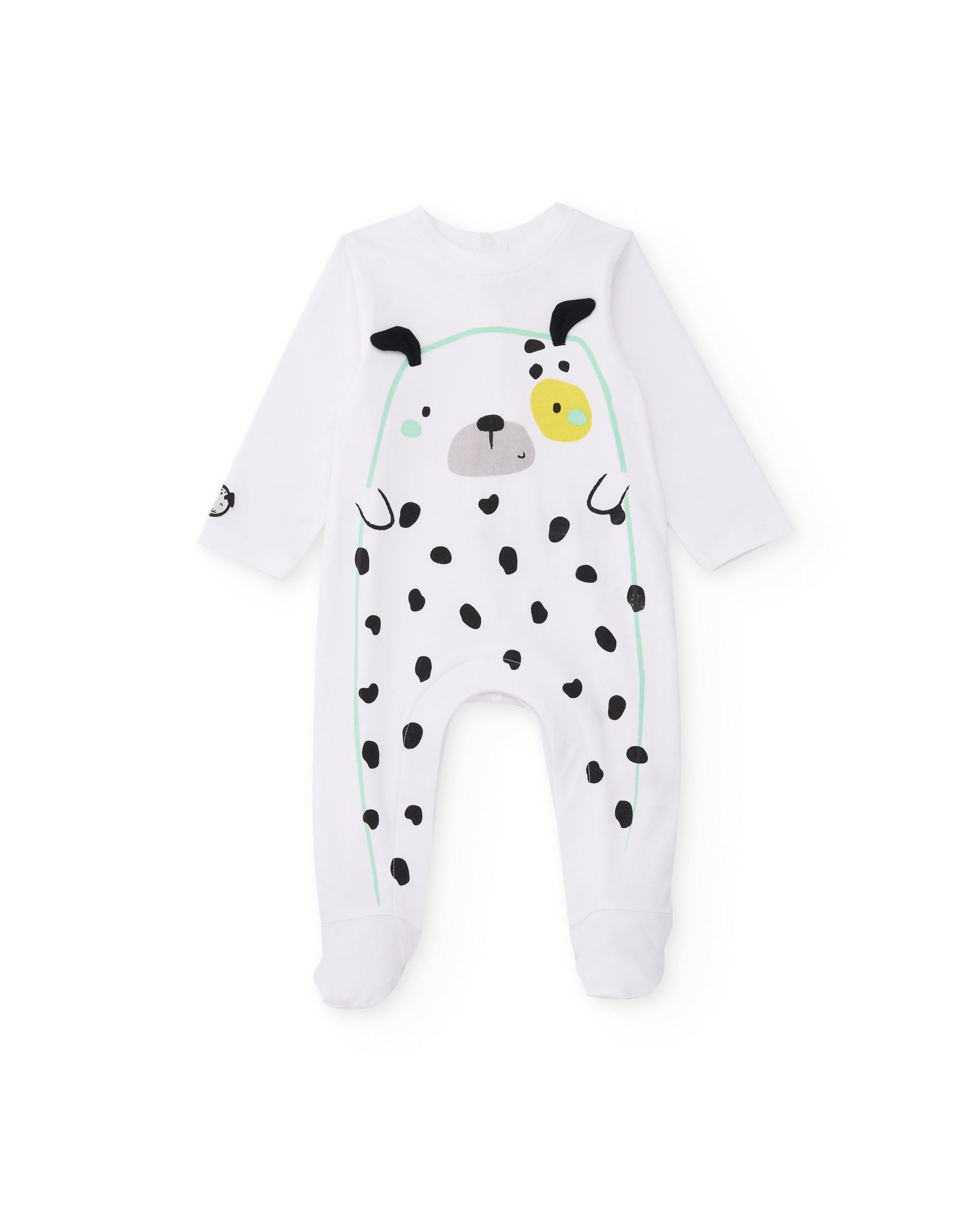 TucTuc Tutine Pagliaccetto neonato bianco cagnolino