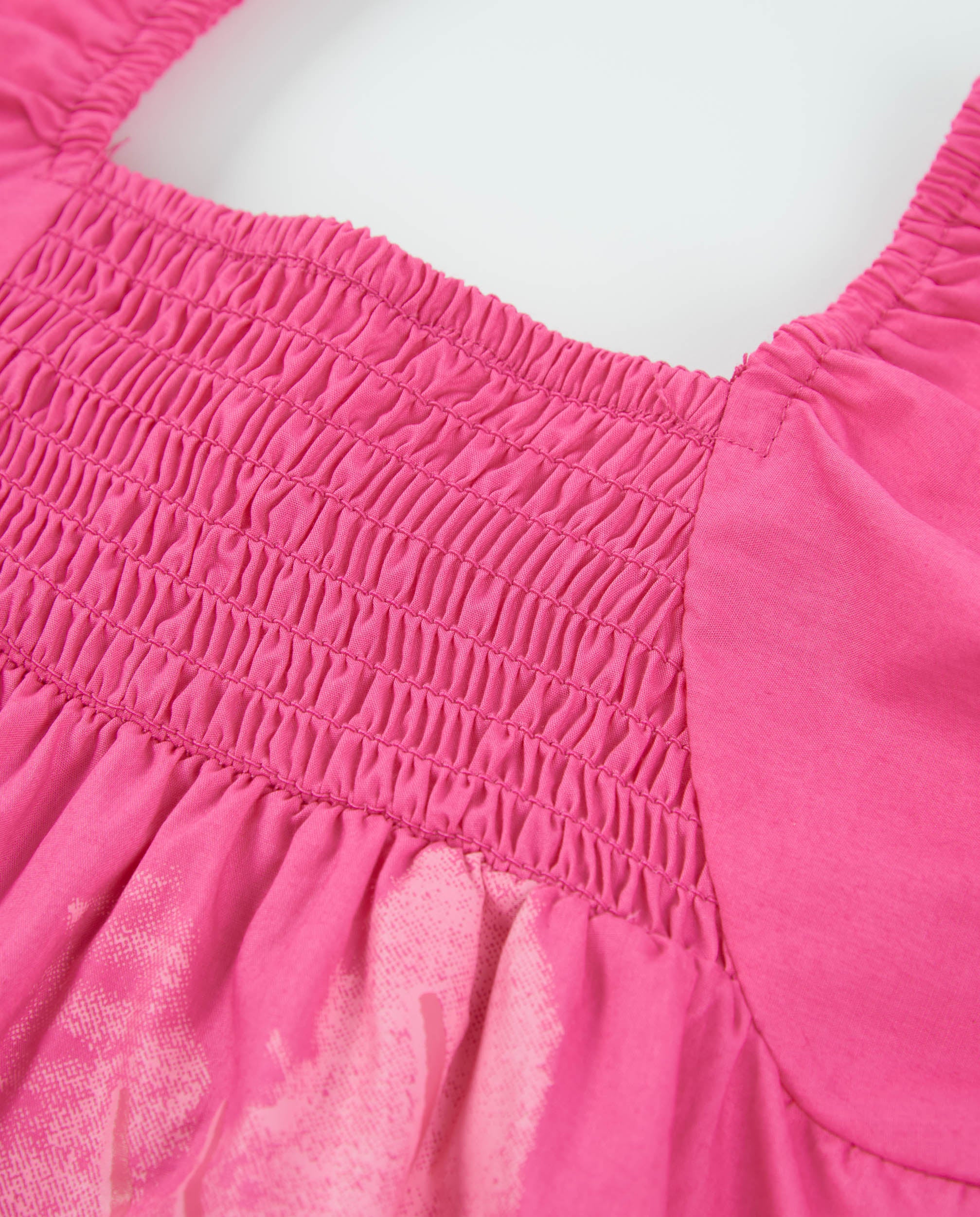 TucTuc Vestiti Abito Bambina Rosa Fucsia Stampa Fiori