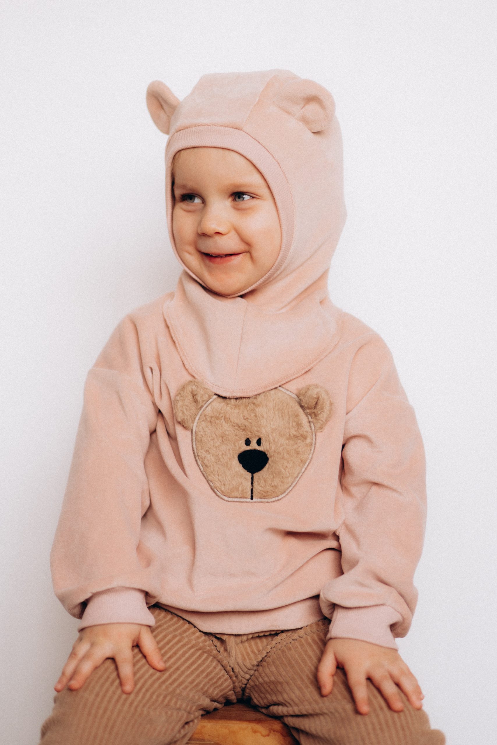 Woolly Organic Velour Felpa Bambino Ricamata Cotone