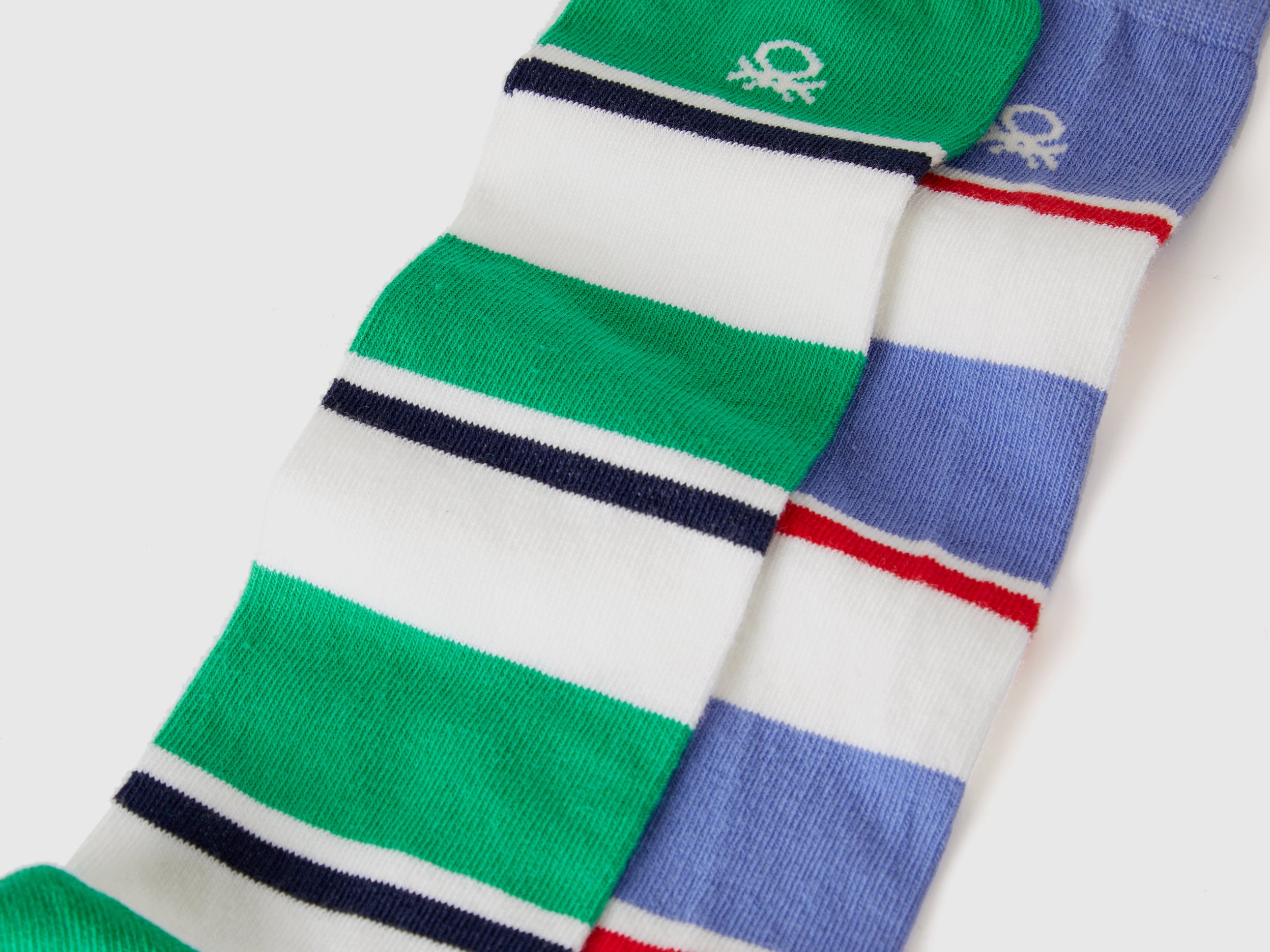 United Colors of Benetton Calze Ginocchio Cotone Righe 2 Paia 3-4