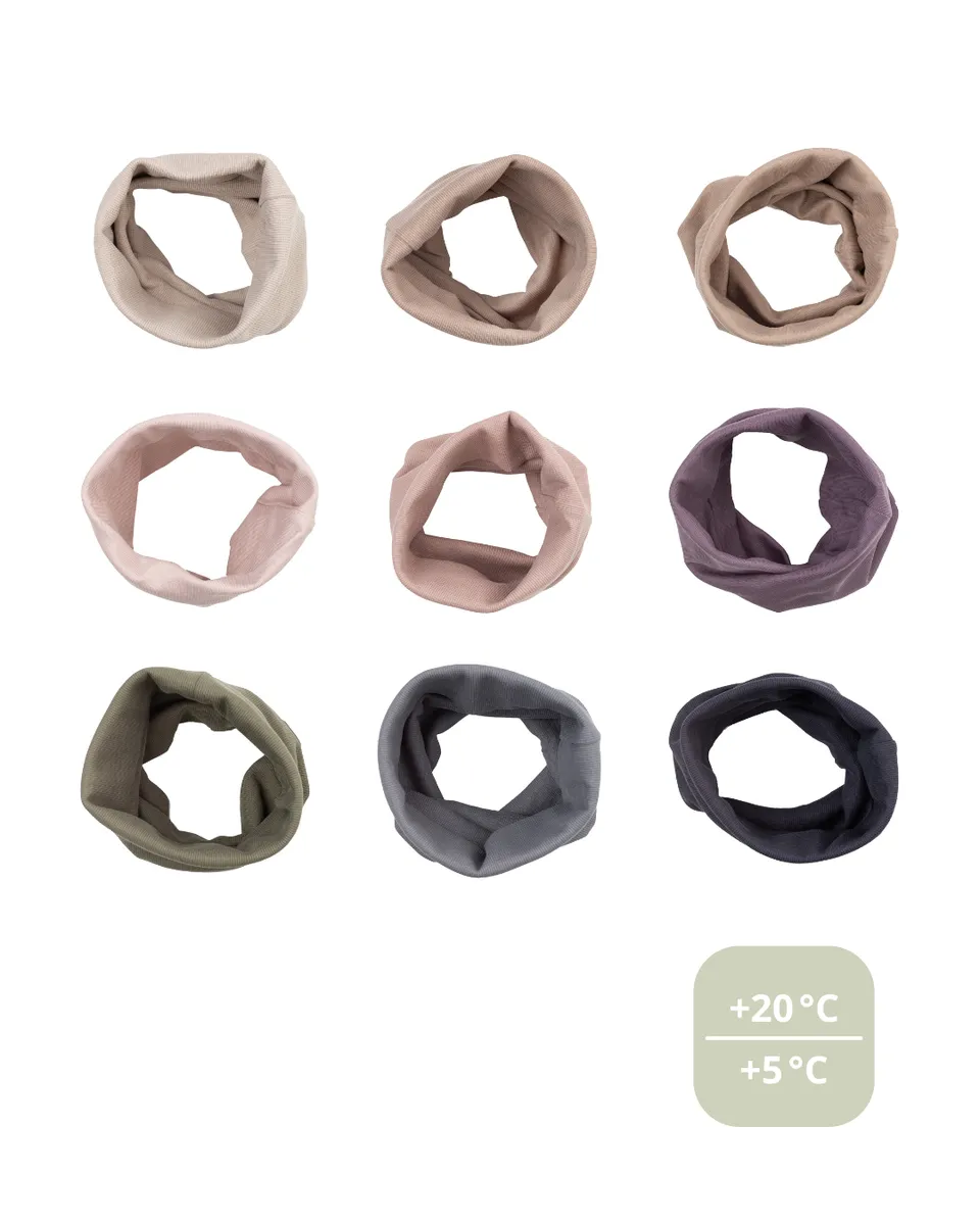 Woolly Organic AW26 Sciarpa Tubo Bambino Cotone Bio