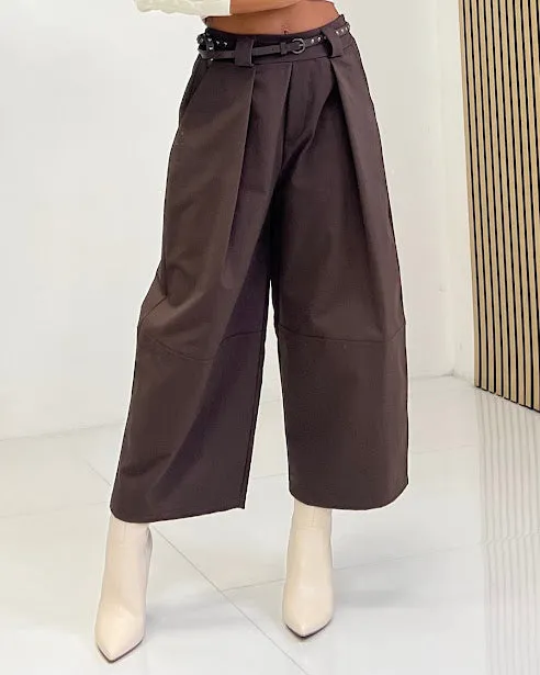 Sottosopra GM4 pantalone coulotte beige taglia unica