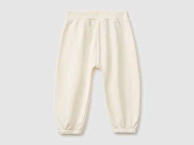United Colors of Benetton Pantaloni Tuta Taglia 68 Cotone Bio Animale
