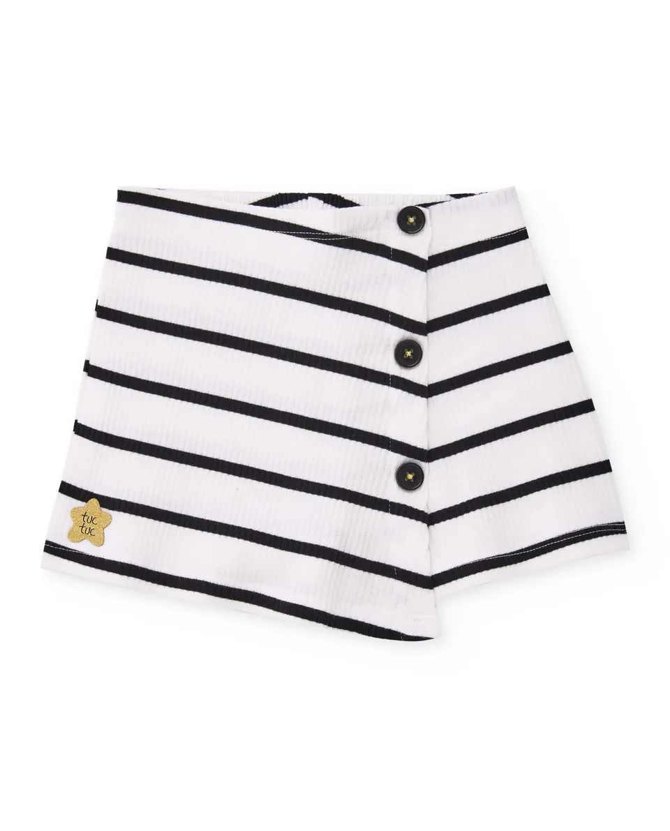 TucTuc Gonne gonna-pantalone bambina bianco righe