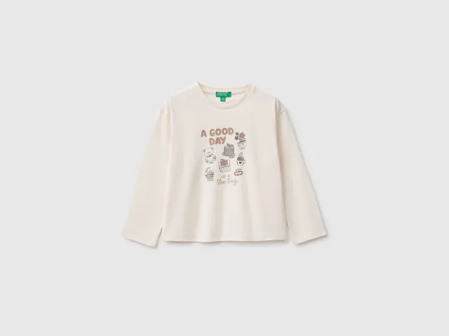 United Colors of Benetton T-Shirts maglietta bimba cotone taglia 98