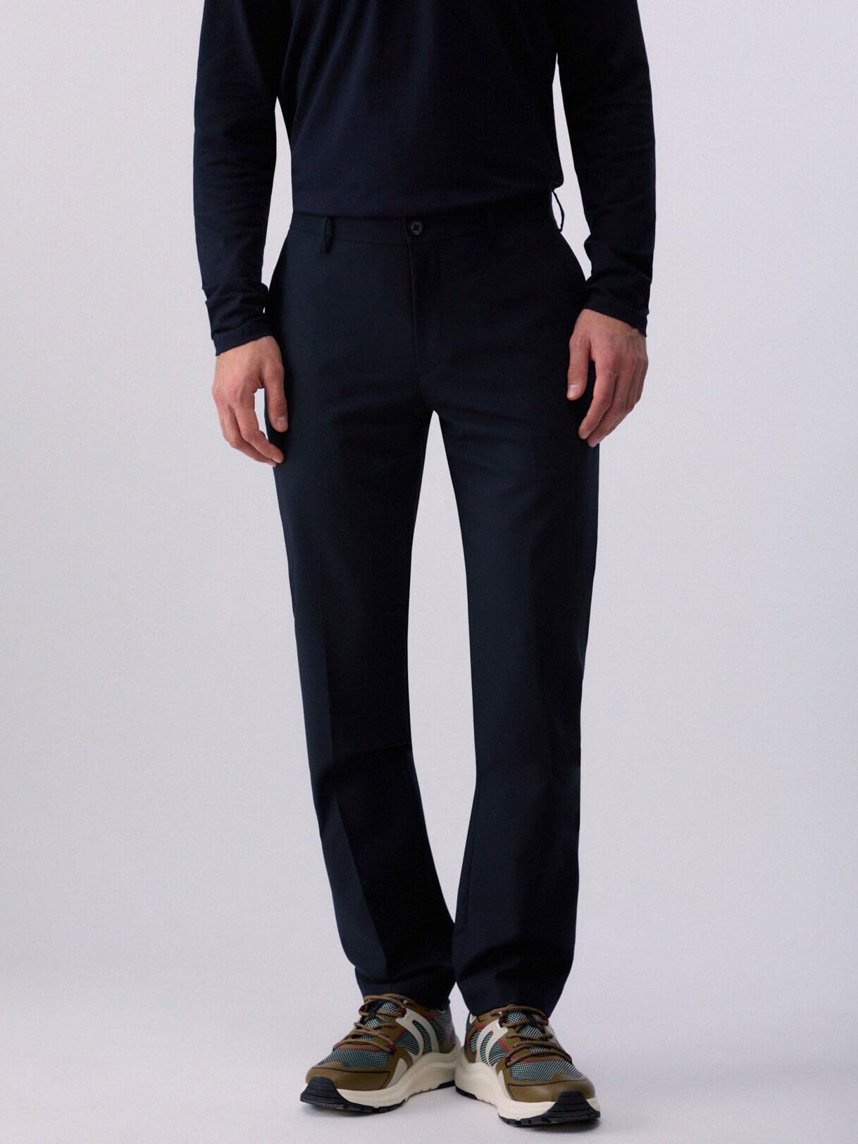 Liu Jo Pantaloni Regular Fit Taglia 42 Blu Scuro