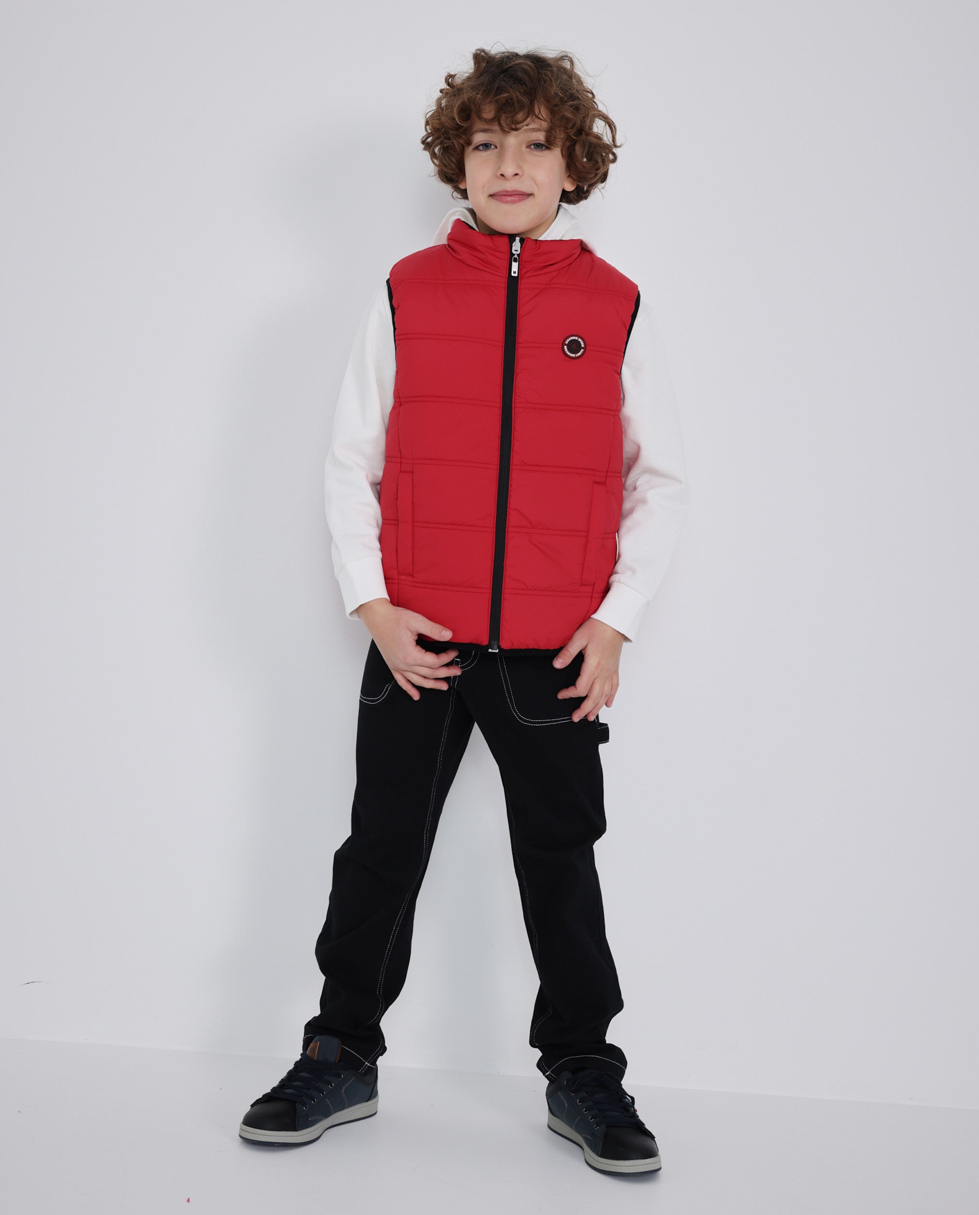TucTuc Pantaloni Jeans Bambino Nero Taglio Dritto Cuciture