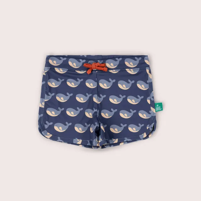Little Green Radicals Balene Blu pantaloncini mare UPF 50+