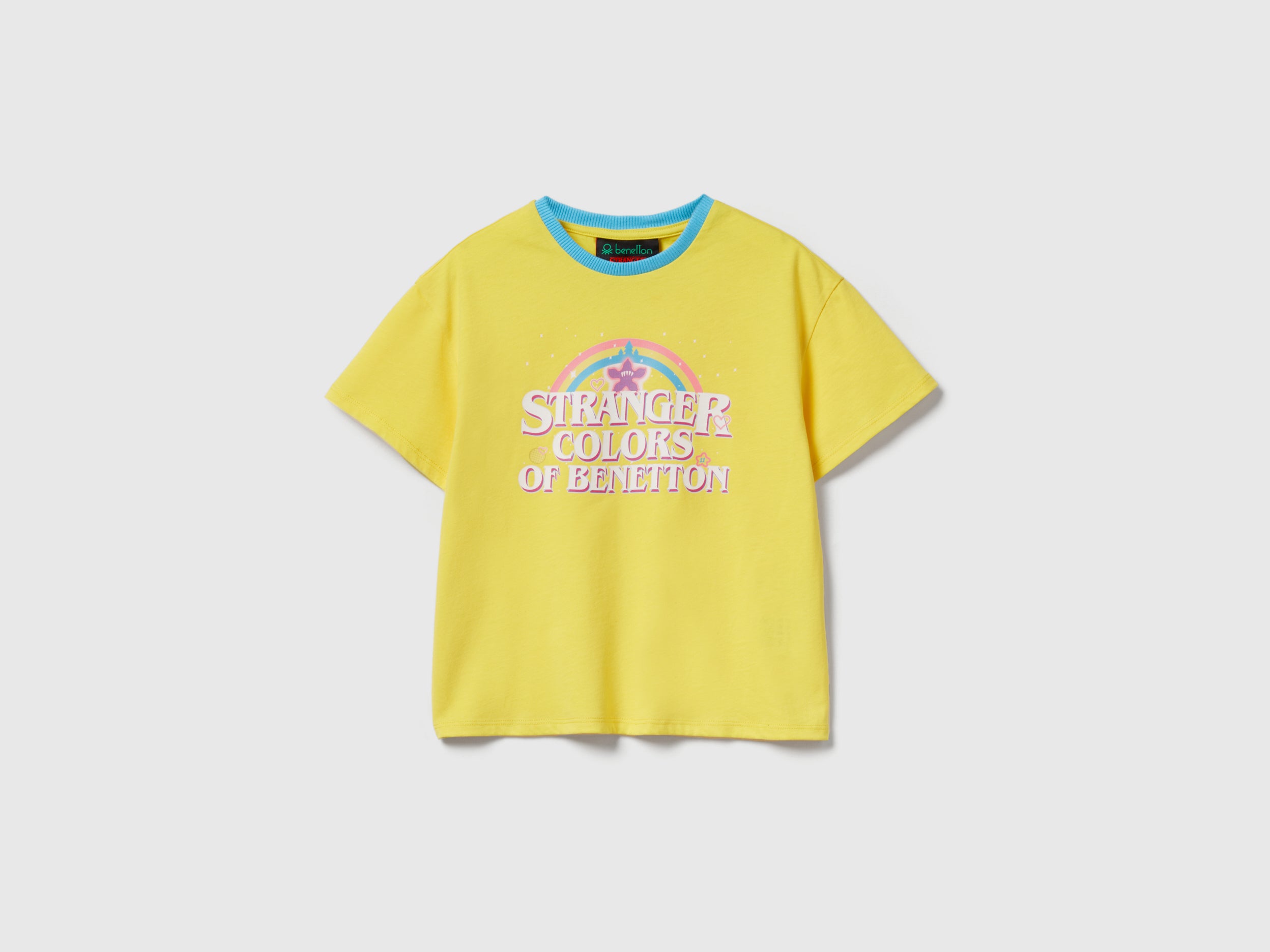 United Colors of Benetton T-Shirt Stranger Things Cotone Bio Taglia S