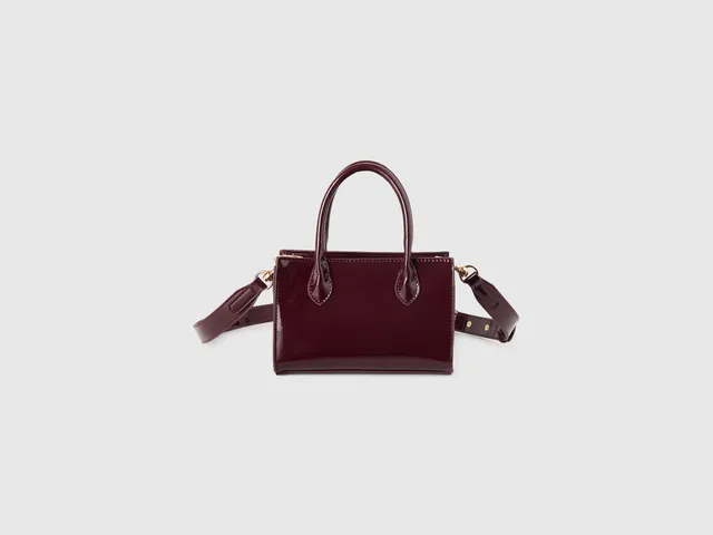 United Colors of Benetton Mini Bag Vernice Tracolla Staccabile