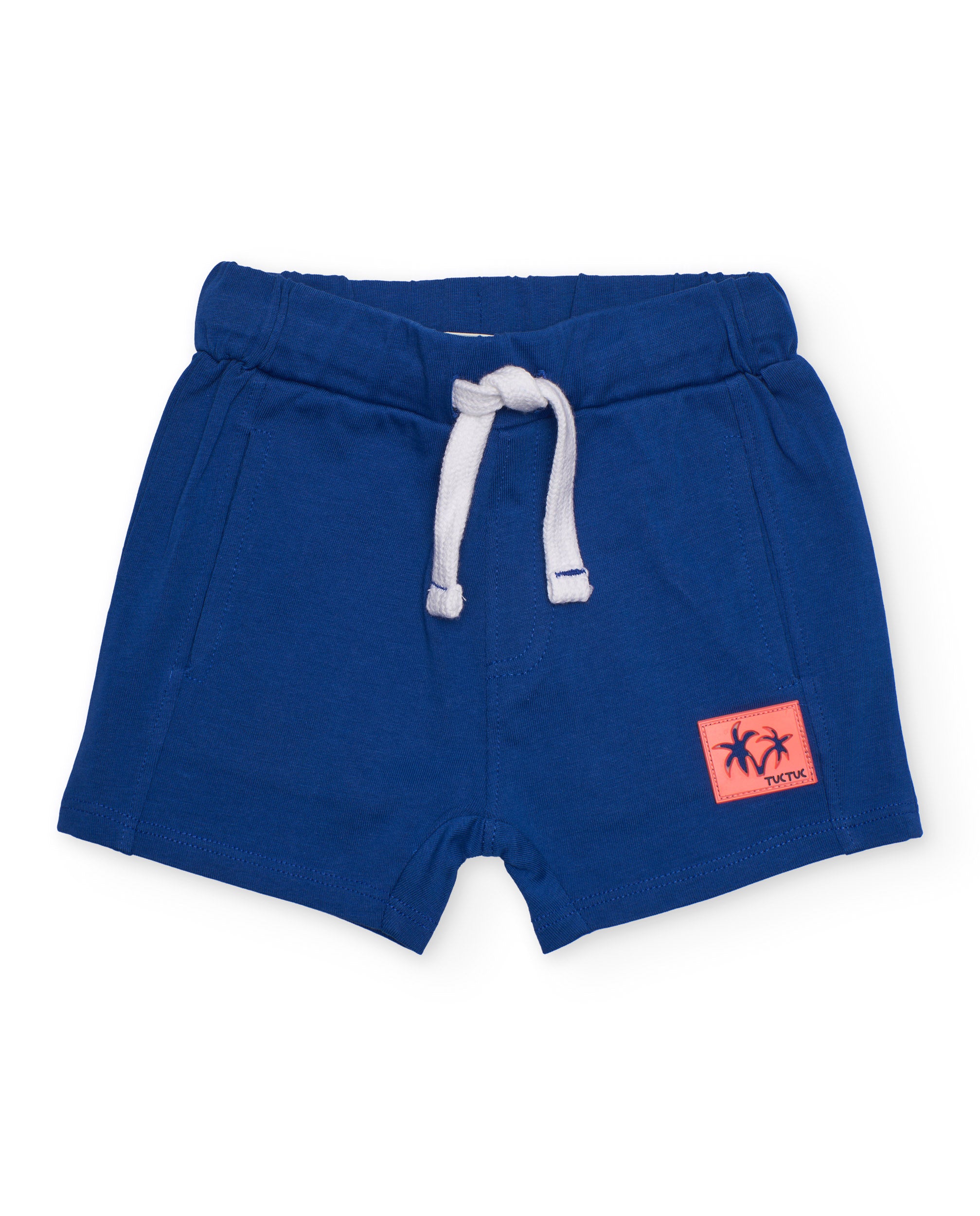 TucTuc Completi set 3 pezzi bambino blu bermuda cotone