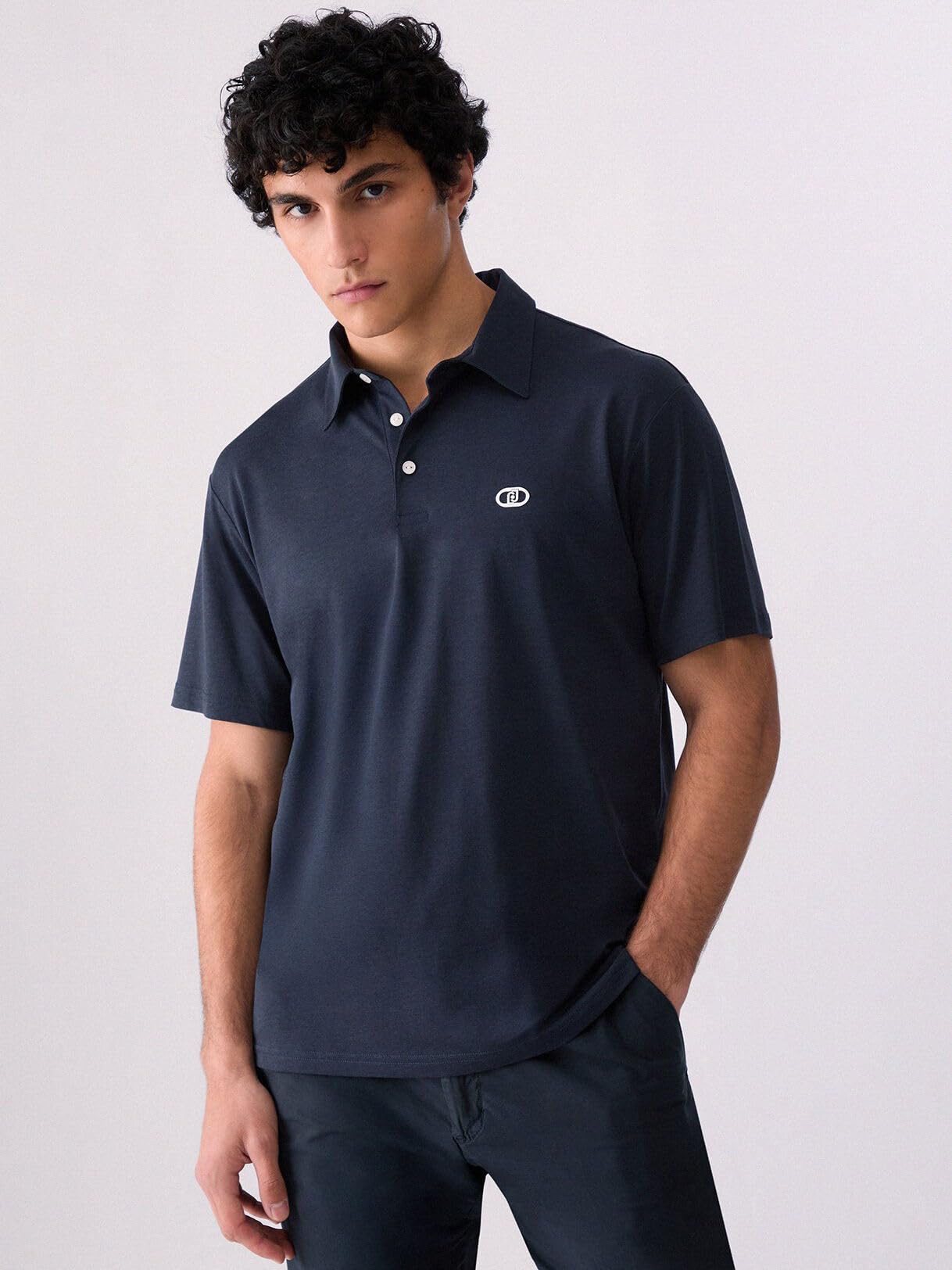 Liu Jo Polo Logo Stampato da Uomo cotone