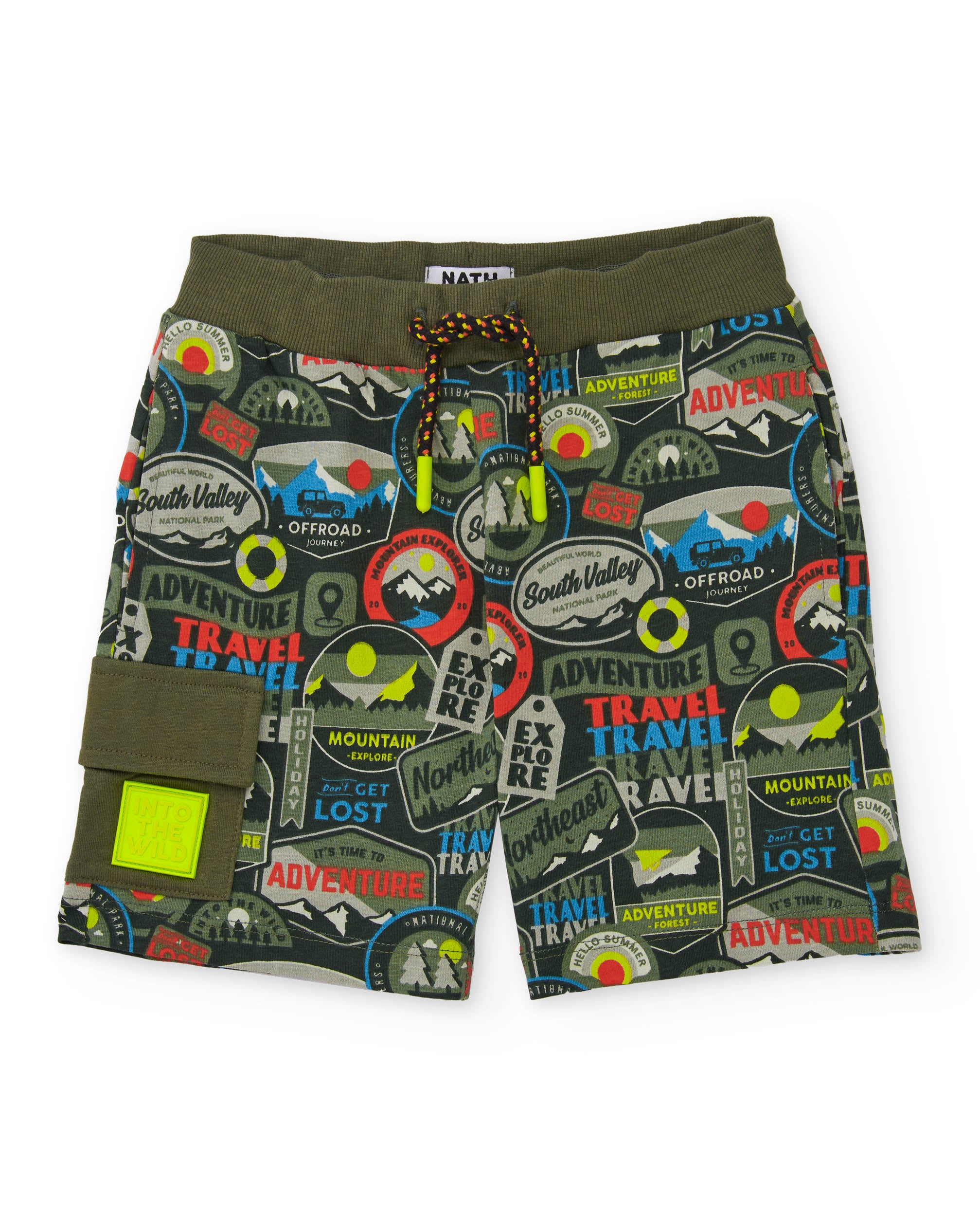 TucTuc Bermuda bermuda bambino verde tasca con patta