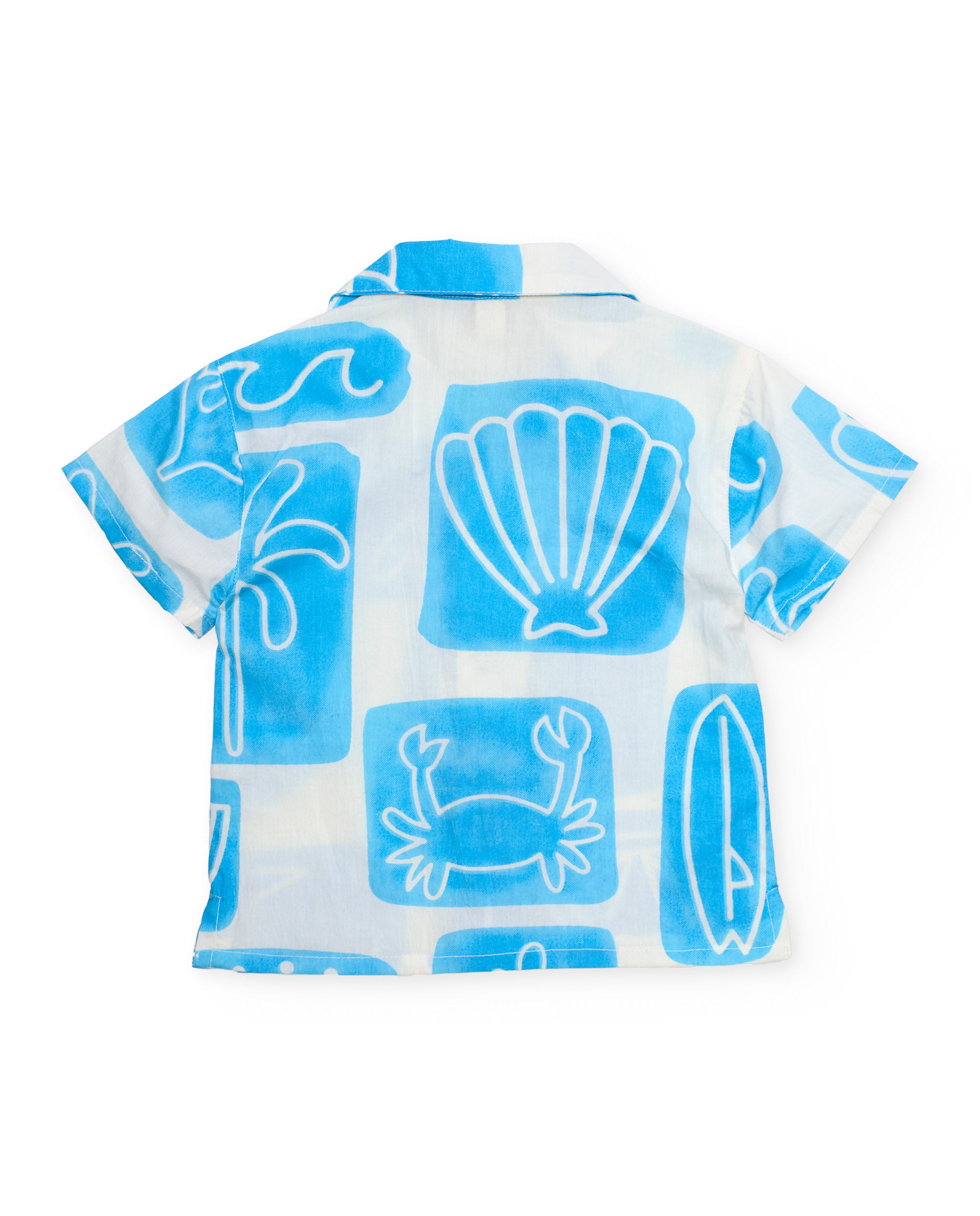 TucTuc Camicette Camicia Azzurra Neonato Cotone Maniche Corte