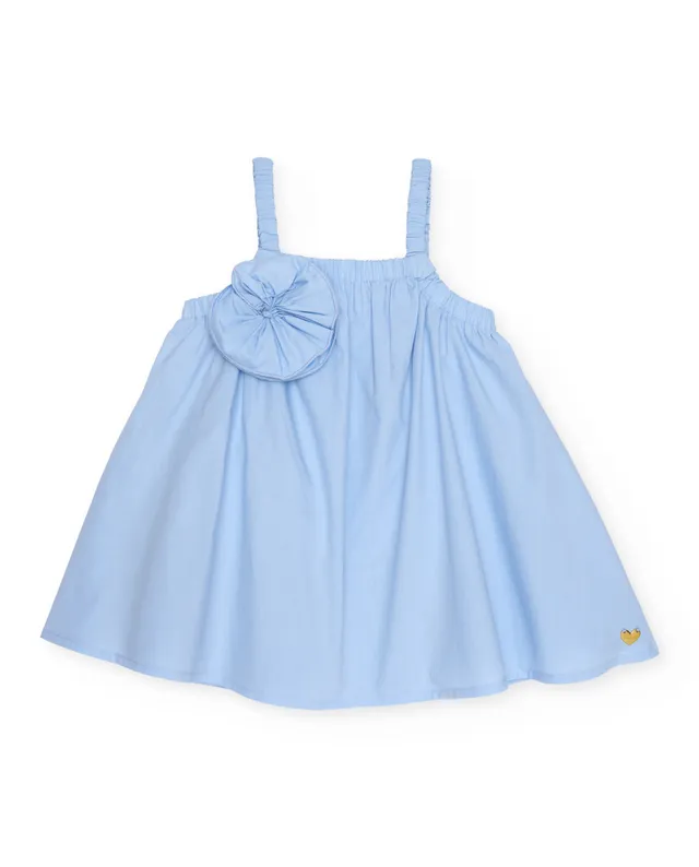 TucTuc Vestiti Vestito Bambina Celeste Fiore 12M-10A