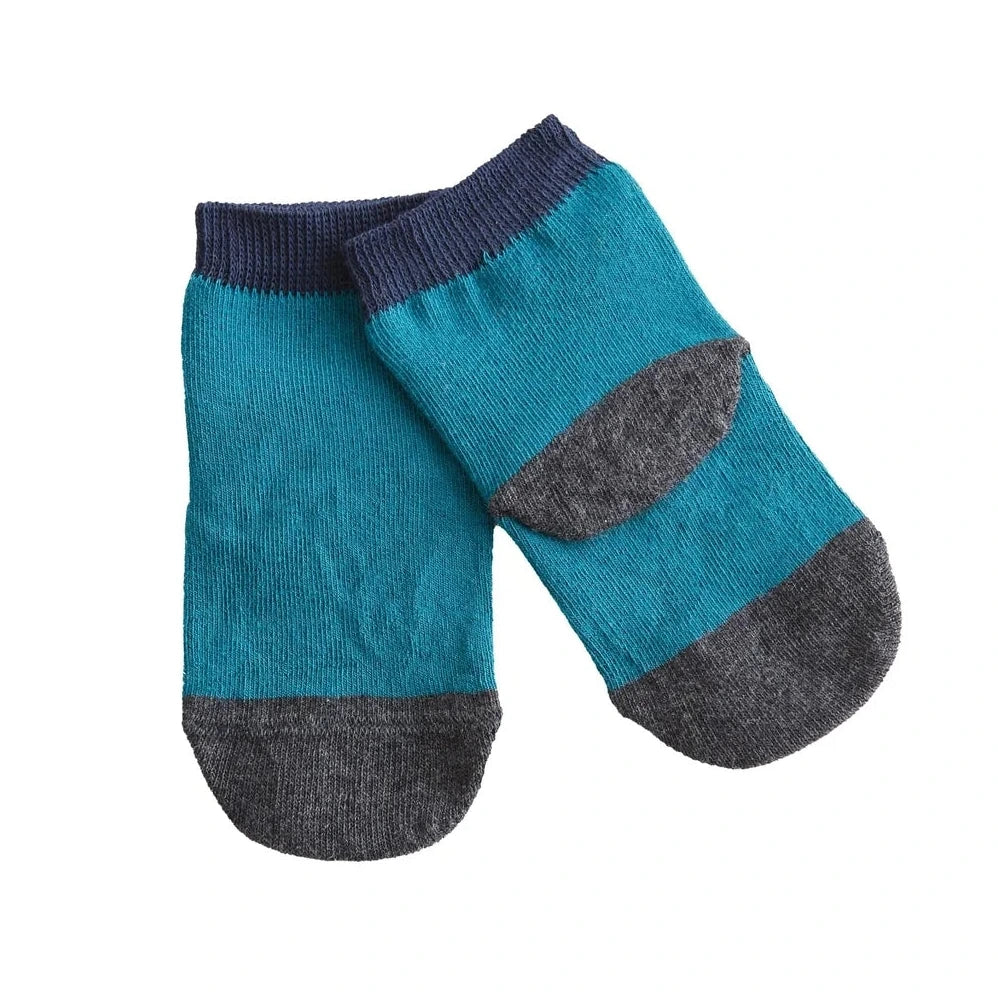 Leela calzini blu cotone organico bambino