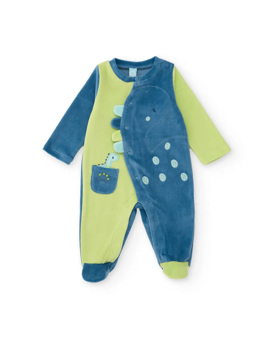 TucTuc Tutine Tutina neonato dinosauro blu con piedini