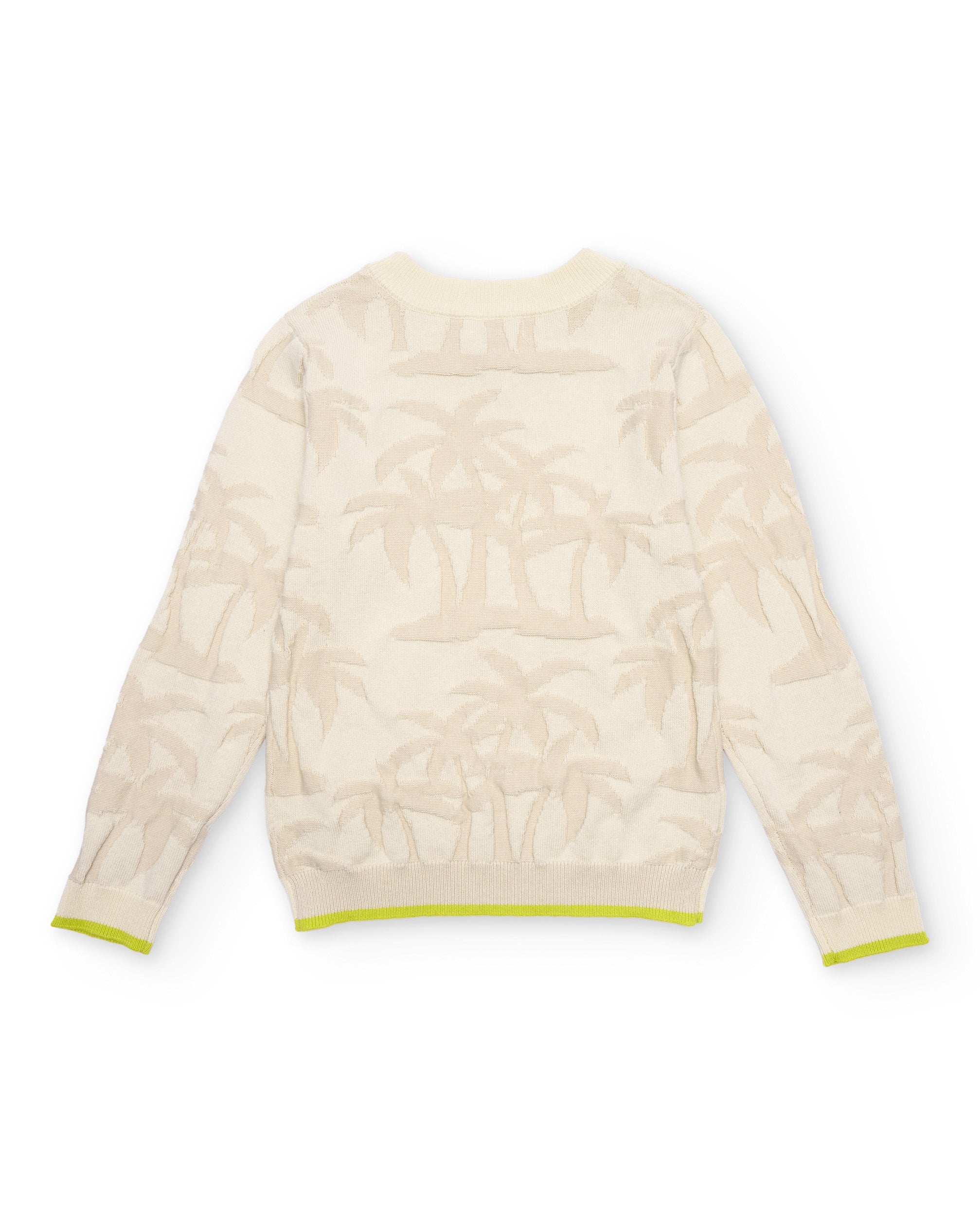 TucTuc Maglioni Maglione Bambino Beige Palme Rilievo