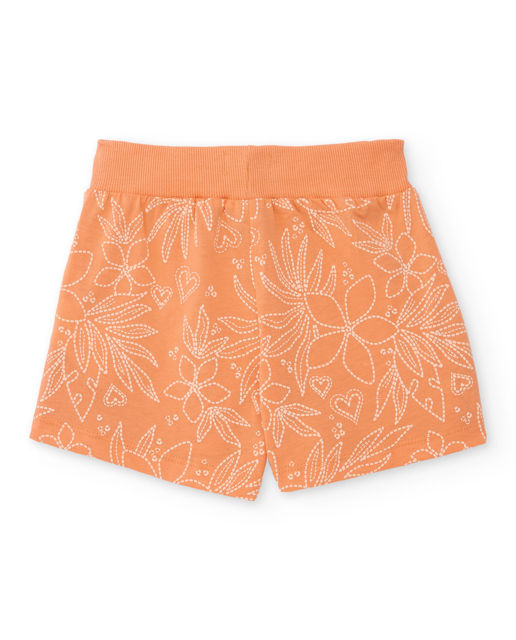 TucTuc Bermuda shorts bambina arancione stampa floreale