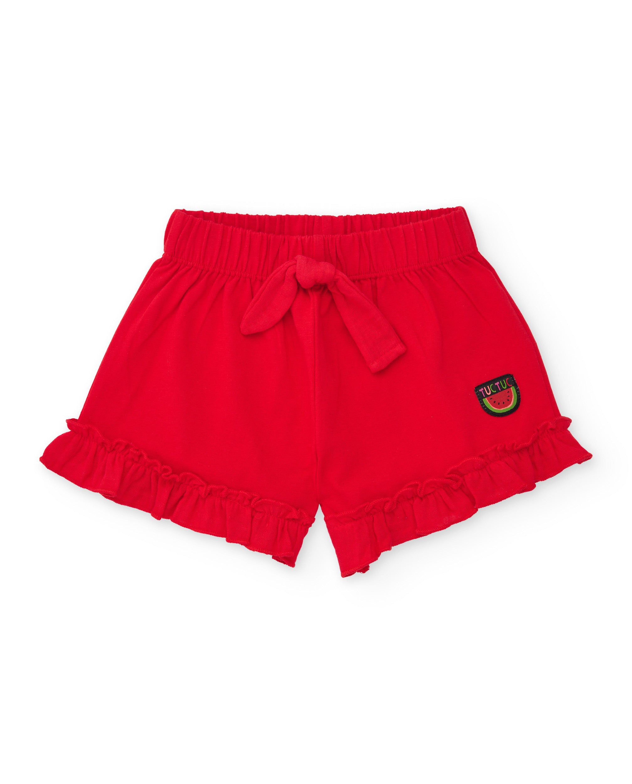TucTuc Bermuda Bimba Maglia Rosso 6 Mesi-10 Anni Con Volant