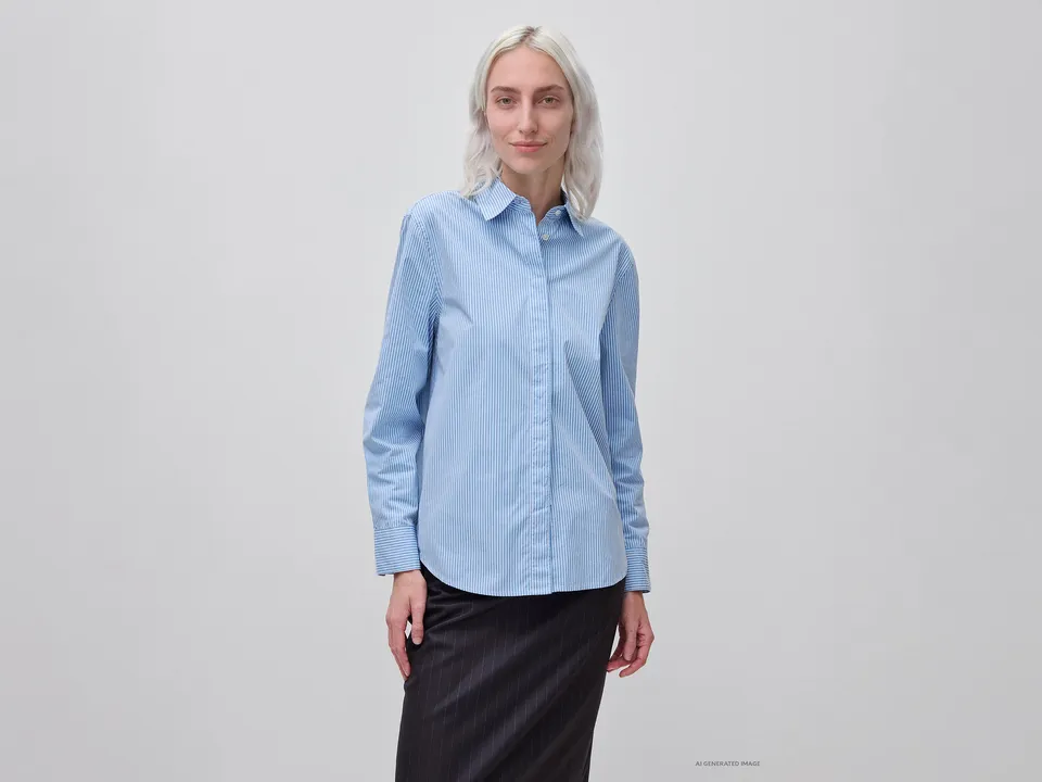 United Colors of Benetton Shirts Camicia righe cotone bimba