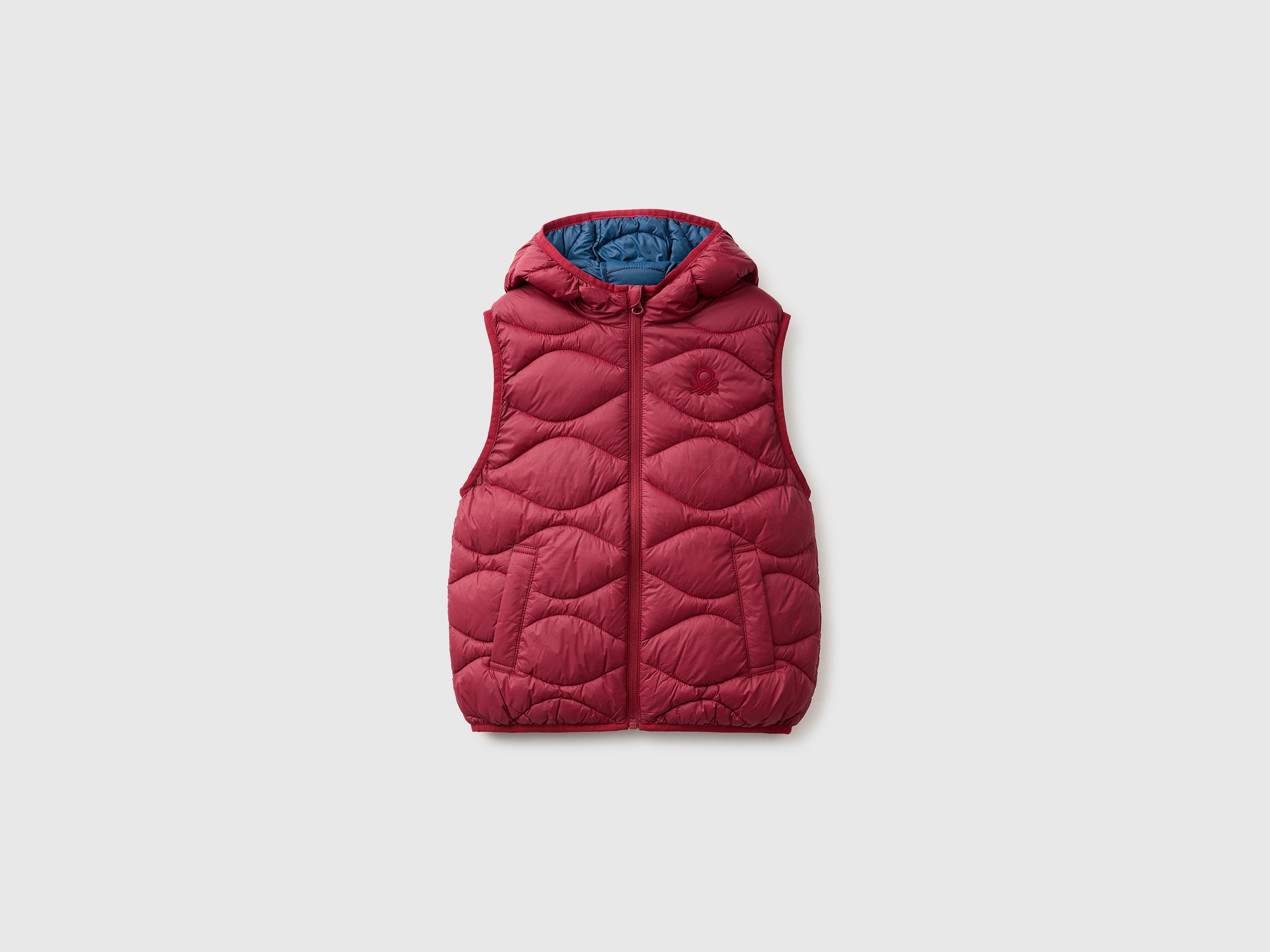 United Colors of Benetton smanicato imbottito cappuccio nylon S