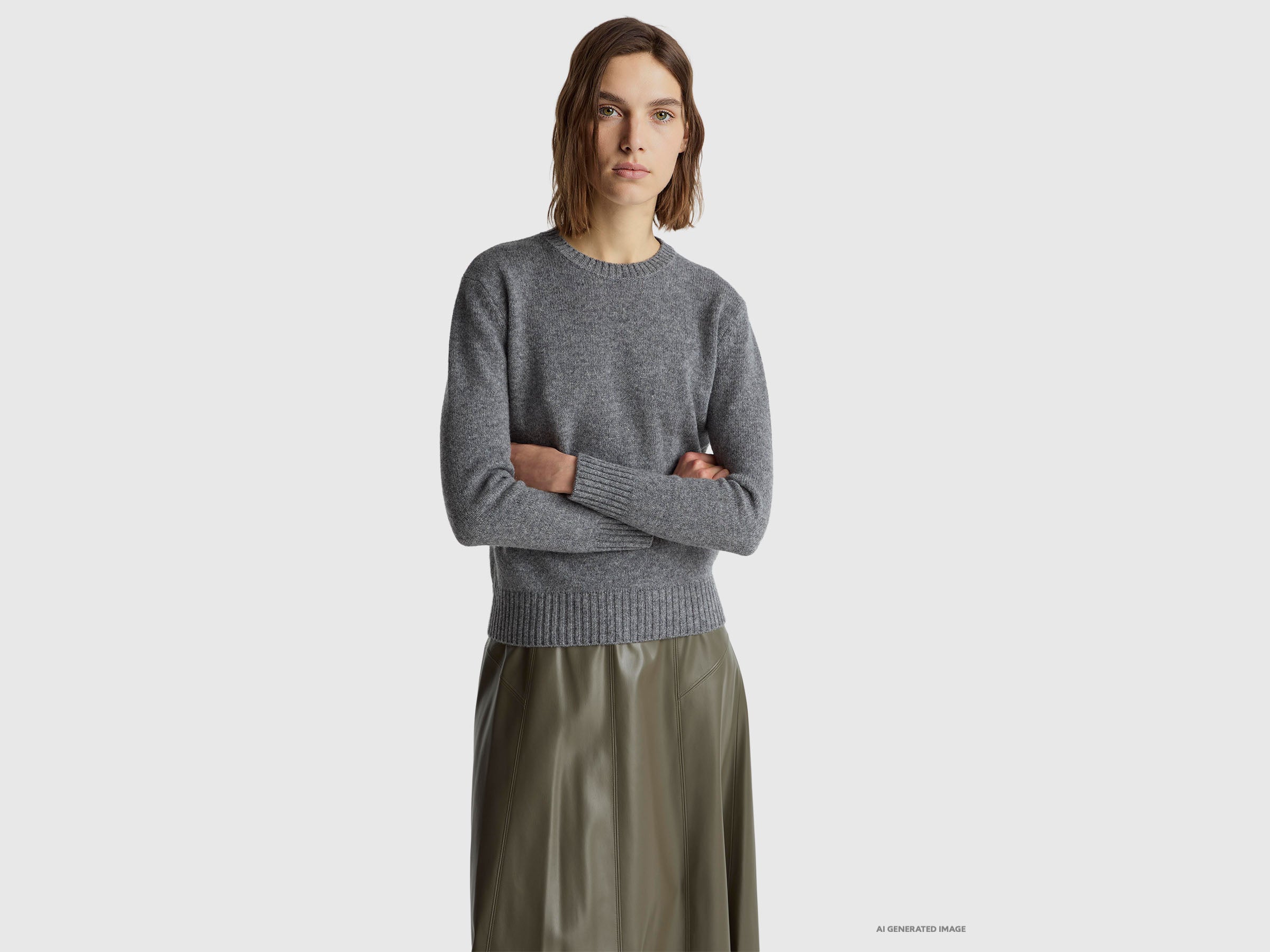 United Colors of Benetton Sweaters Maglione lana Shetland M