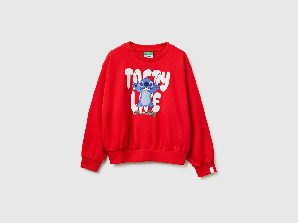 United Colors of Benetton Disney Lilo & Stitch felpa cotone M
