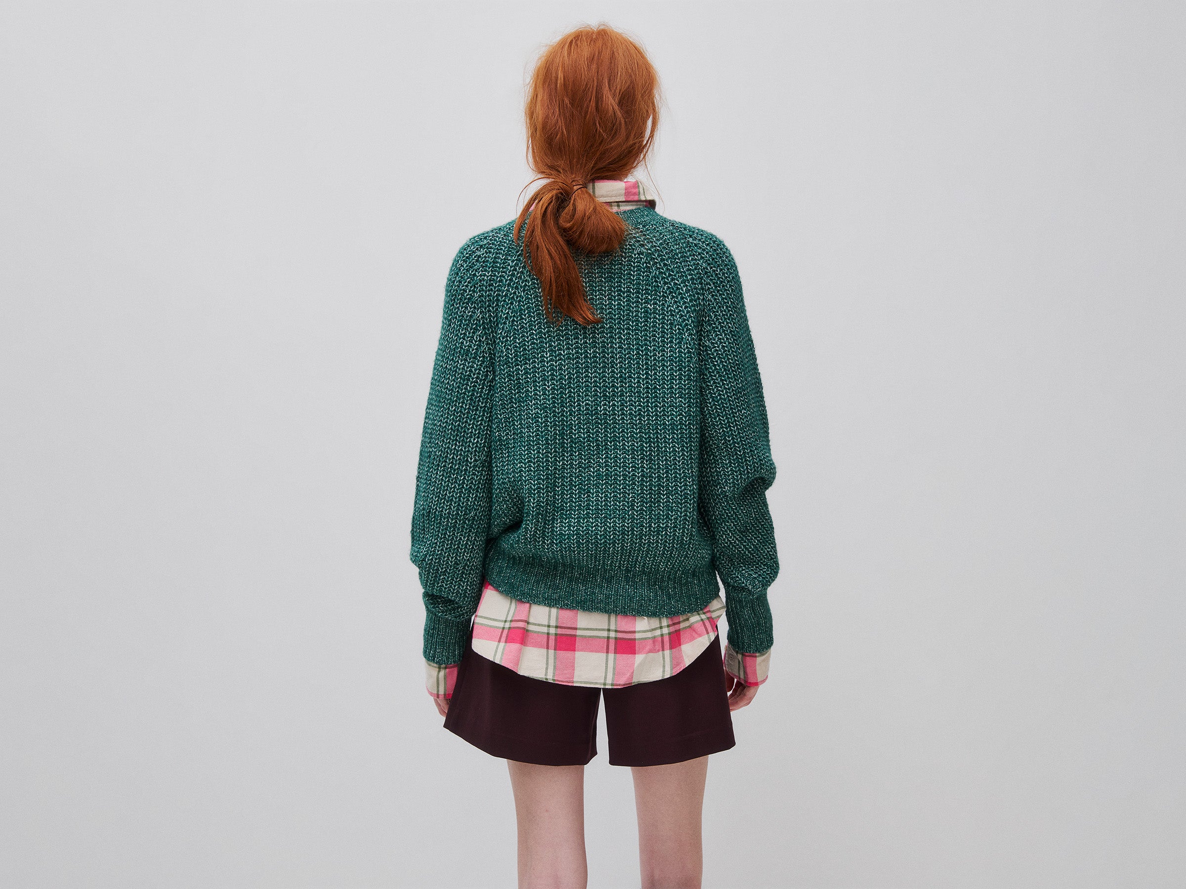 United Colors of Benetton Maglione Melange Cotone Lana M