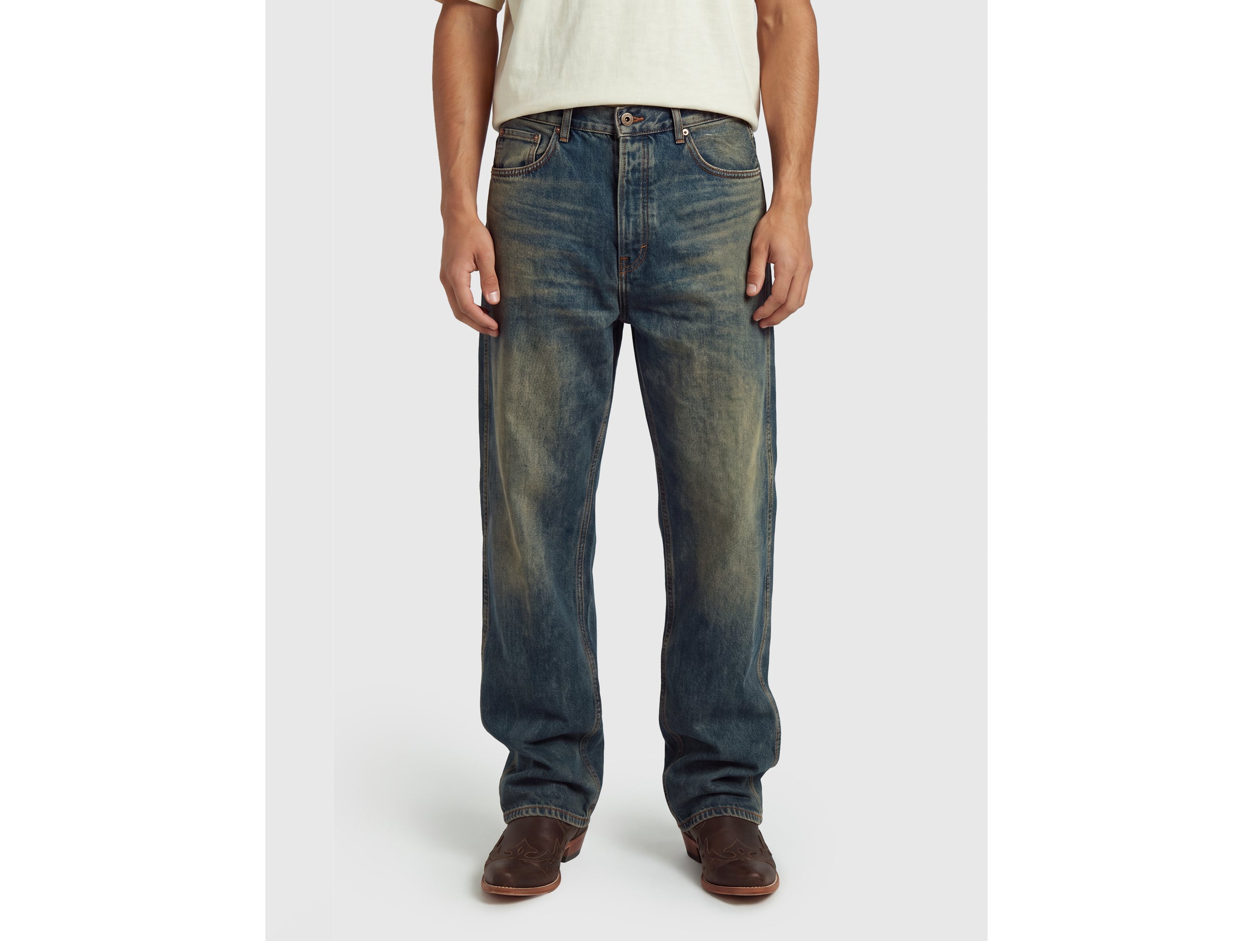 United Colors of Benetton Jeans relaxed vintage wash cotone