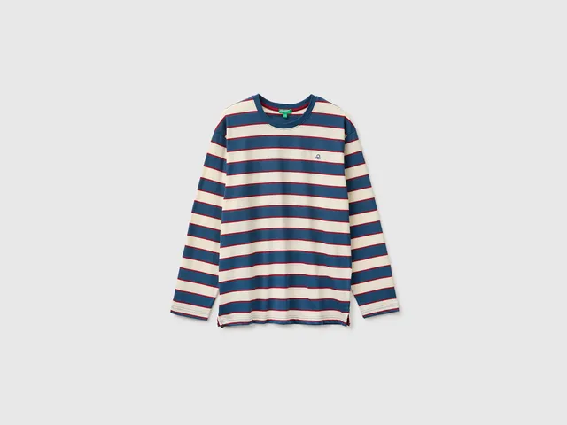 United Colors of Benetton T-Shirt Rigata Cotone Organico S