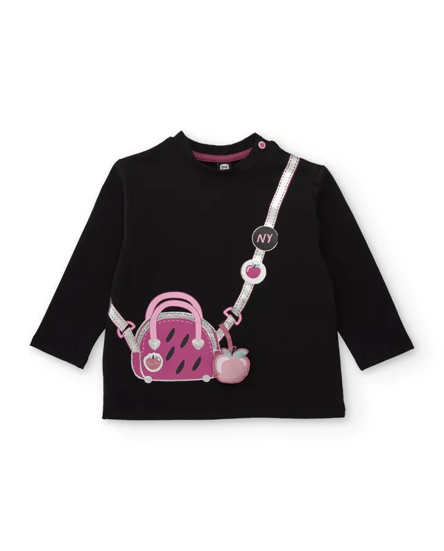 TucTuc Magliette Maglia Tracolla Nera Maniche Lunghe