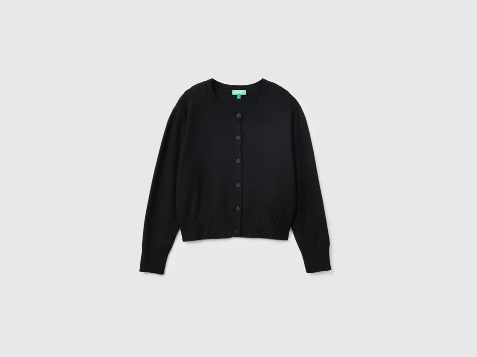 United Colors of Benetton cardigan cashmere M misto lana bottoni