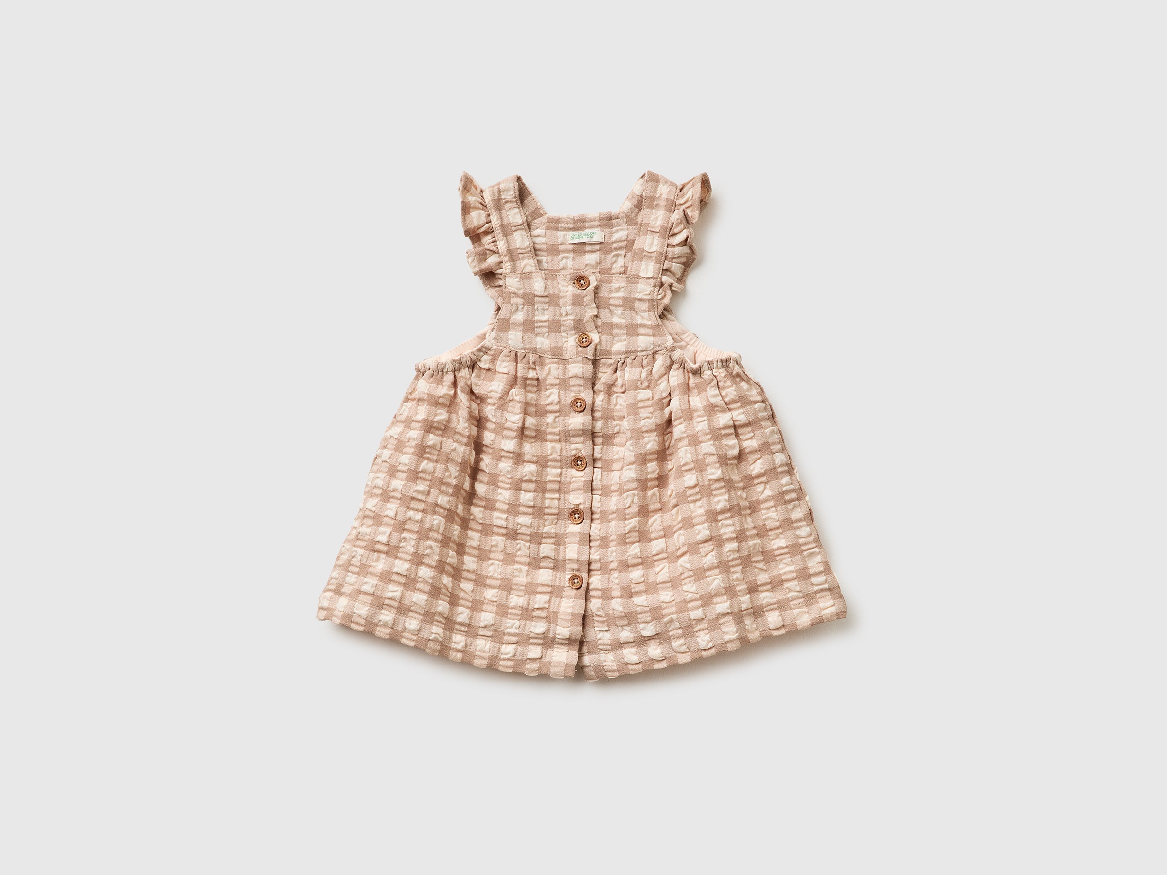 United Colors of Benetton Vestito Vichy Cotone Bambina Taglia 68