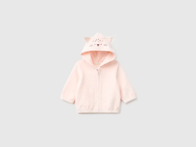 United Colors of Benetton Felpa Neonato Chenille Cappuccio