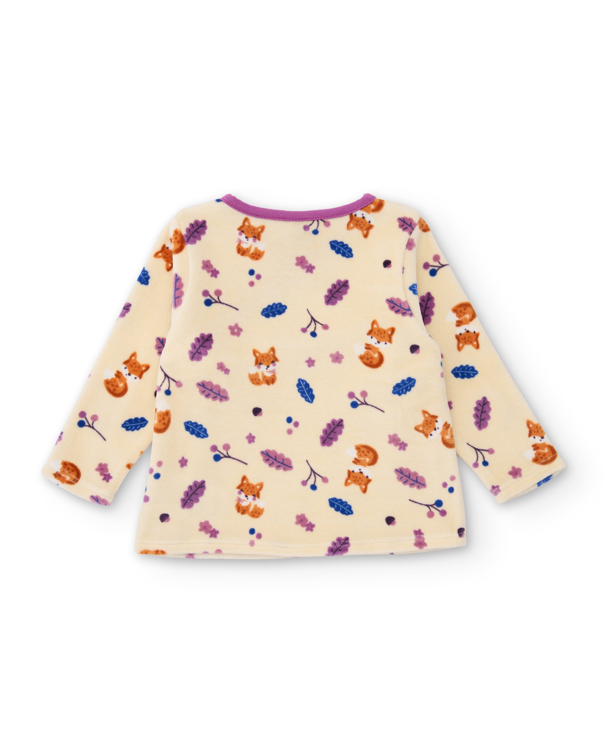 TucTuc Completi completo neonato rosa felpato 2 pezzi