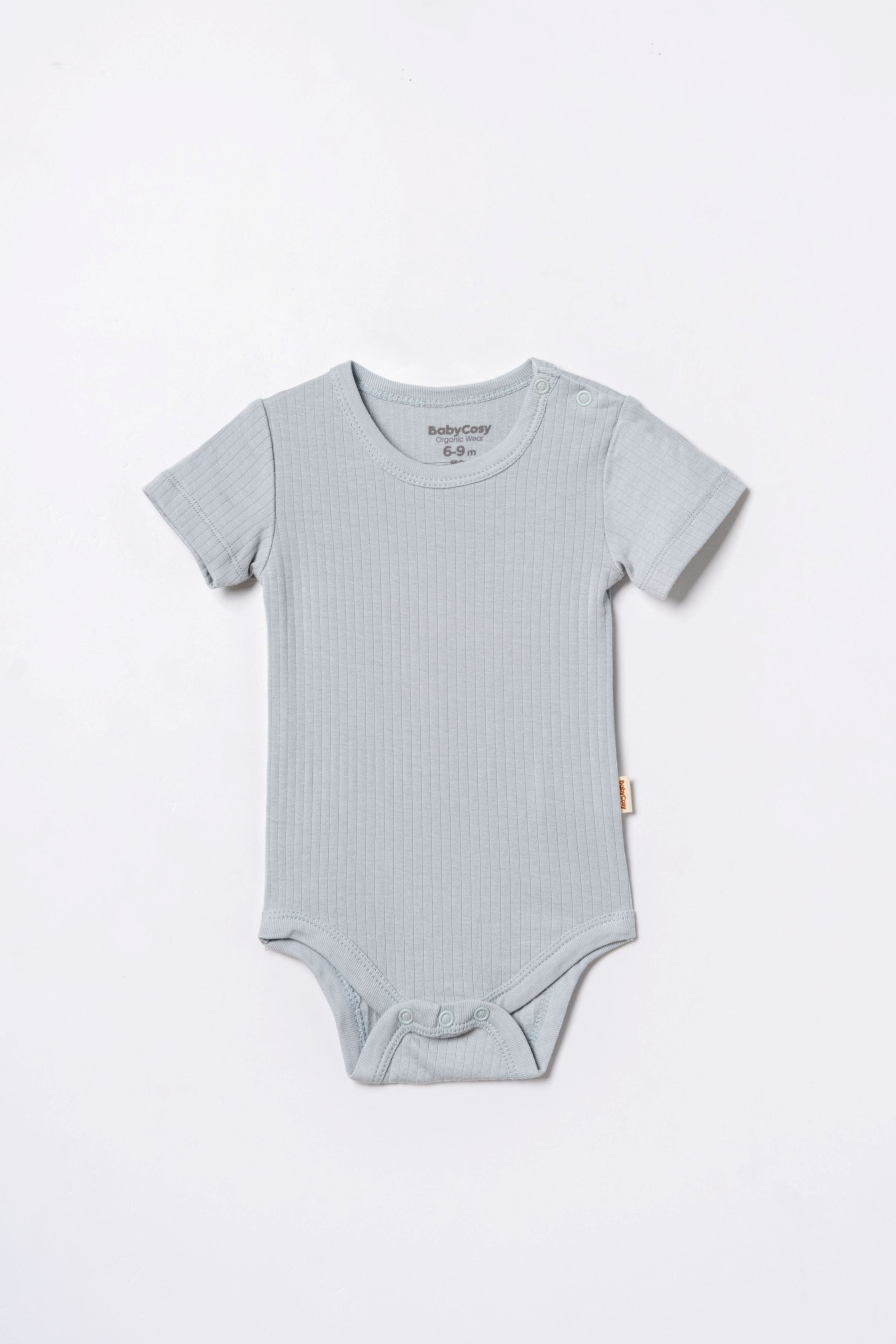 KOKARCIA Body maniche corte modal azzurro set 2 pezzi