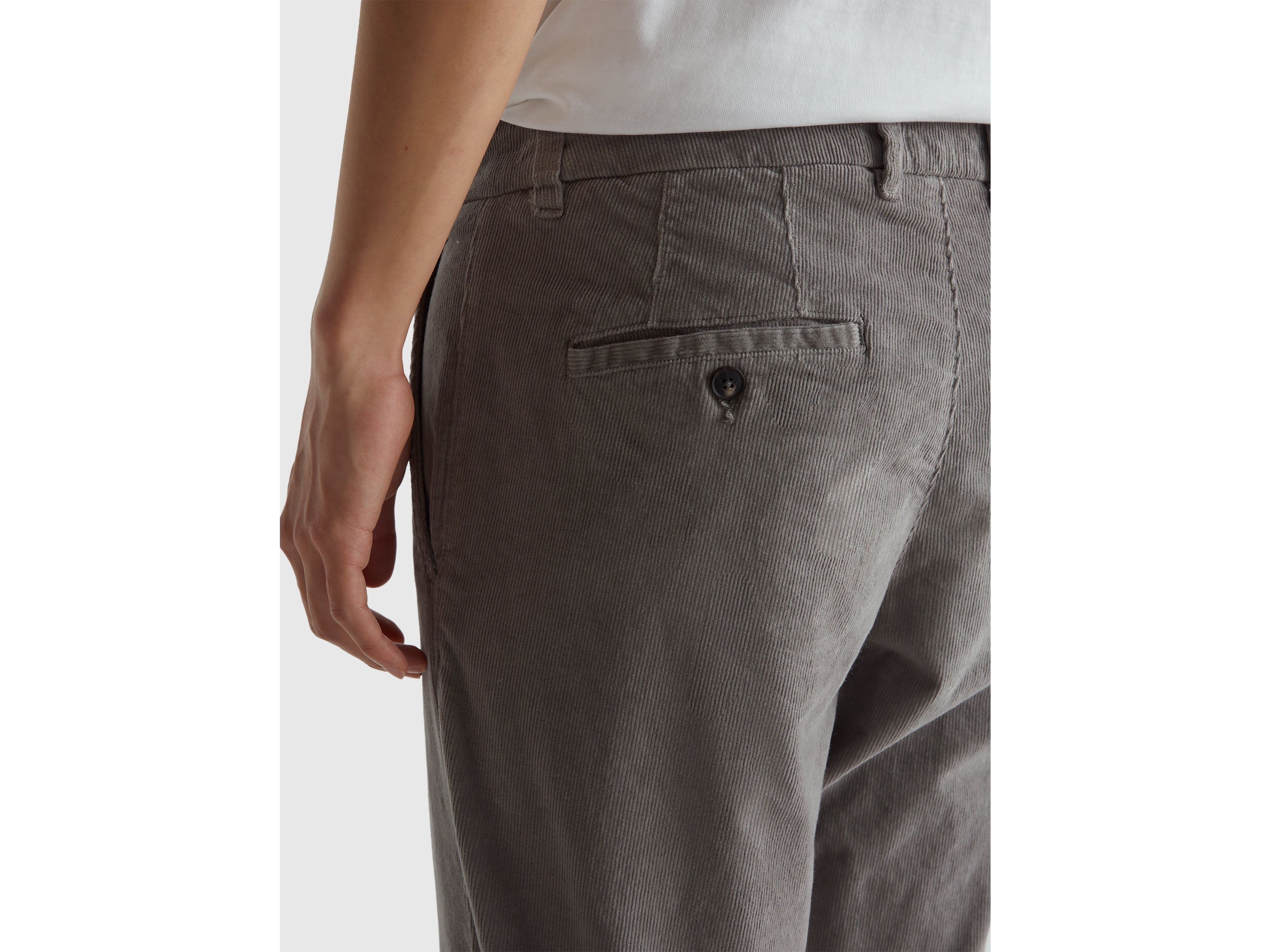 United Colors of Benetton Trousers Slim corduroy pantaloni velluto
